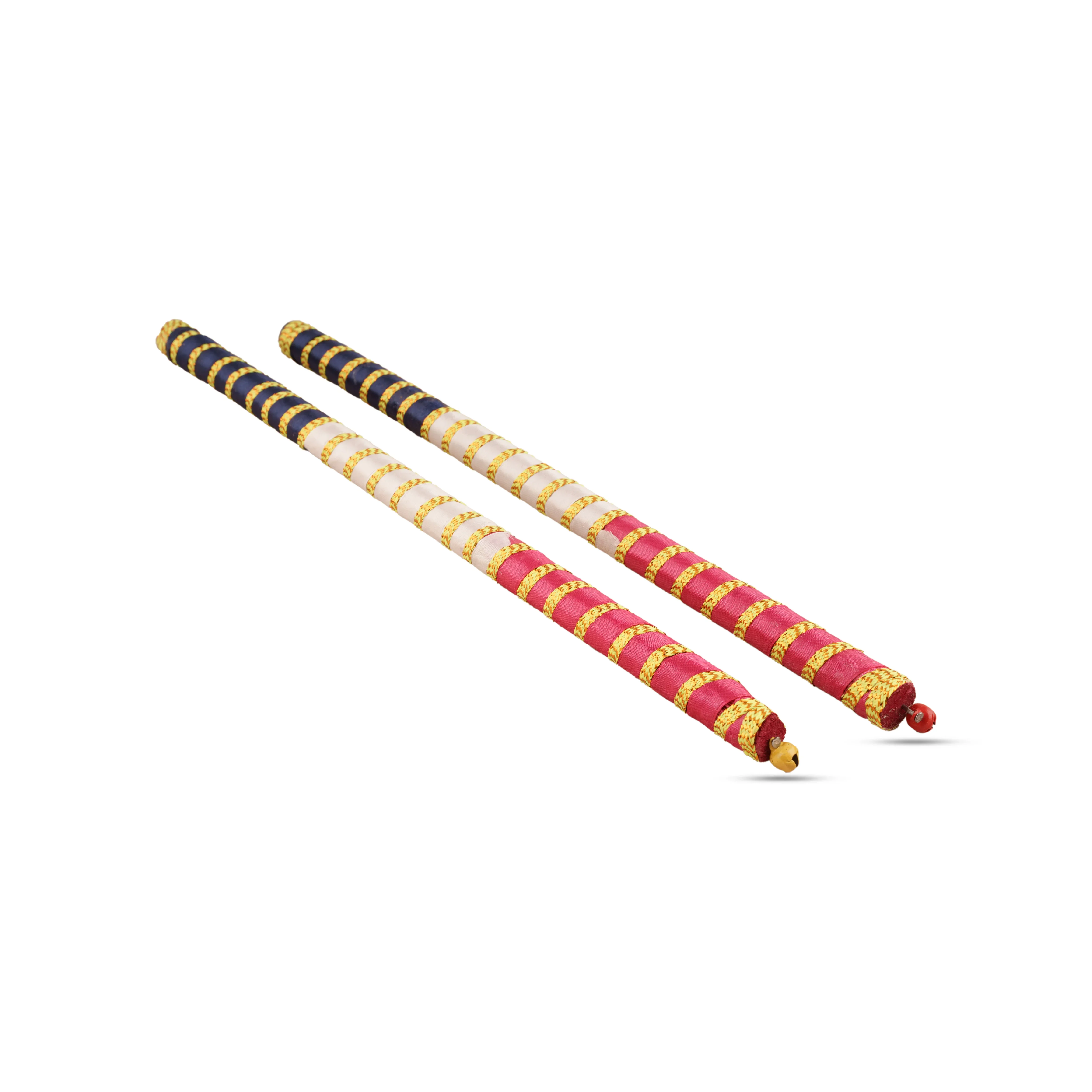 Dandiya Sticks Pair - 12 Inches | Wooden Kolattam Sticks/ Dandiya Dance Stick for Navratri/ Assorted Colour - Image 6
