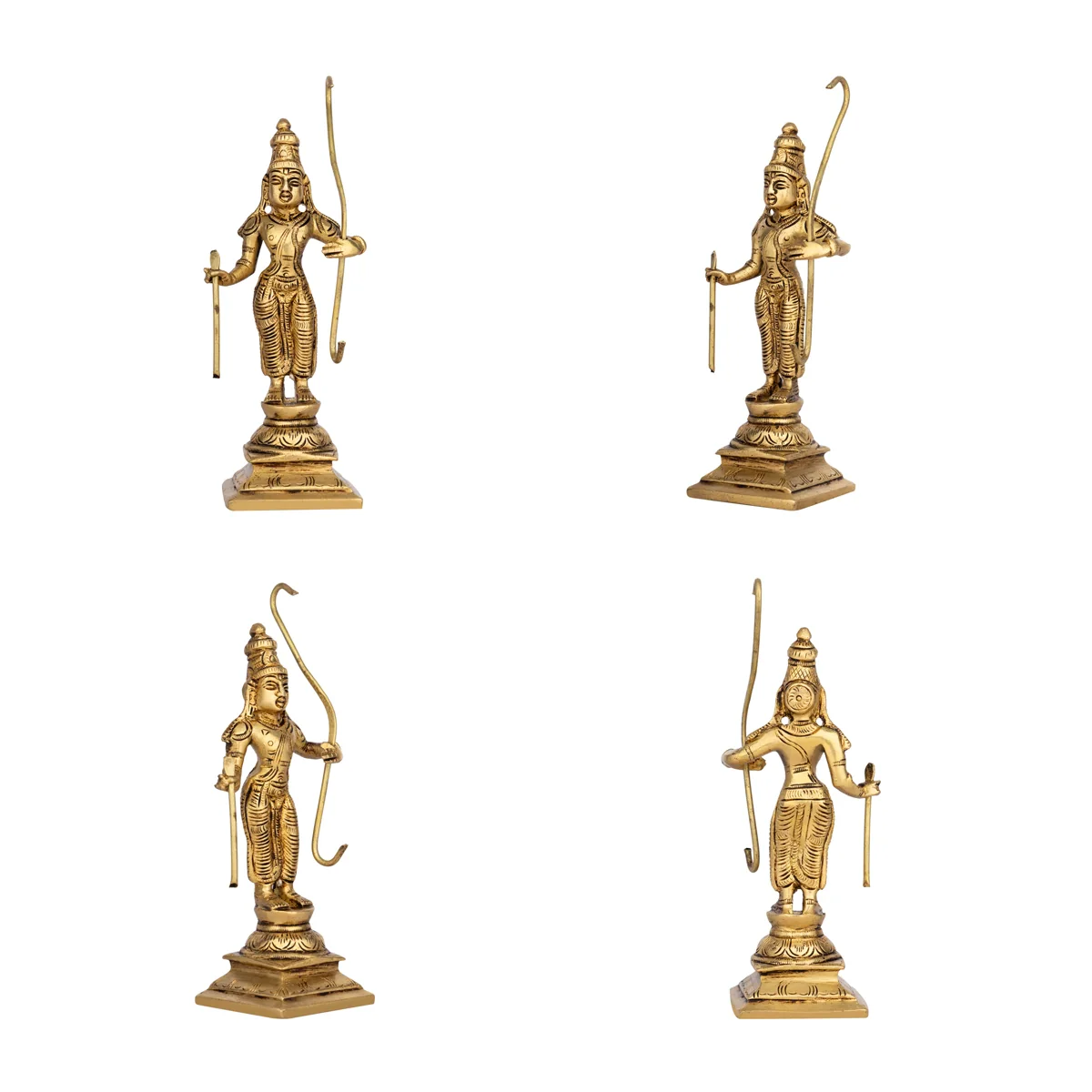 Dasavathaaram Murti Set - 6 x 2 Inches | Vishnu Ten Incarnations Avatars Idols/ Antique Brass Idol for Pooja - Image 8