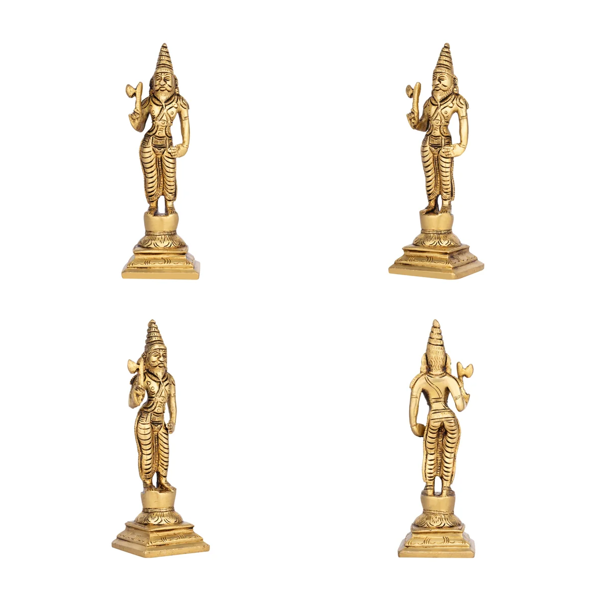 Dasavathaaram Murti Set - 6 x 2 Inches | Vishnu Ten Incarnations Avatars Idols/ Antique Brass Idol for Pooja - Image 9