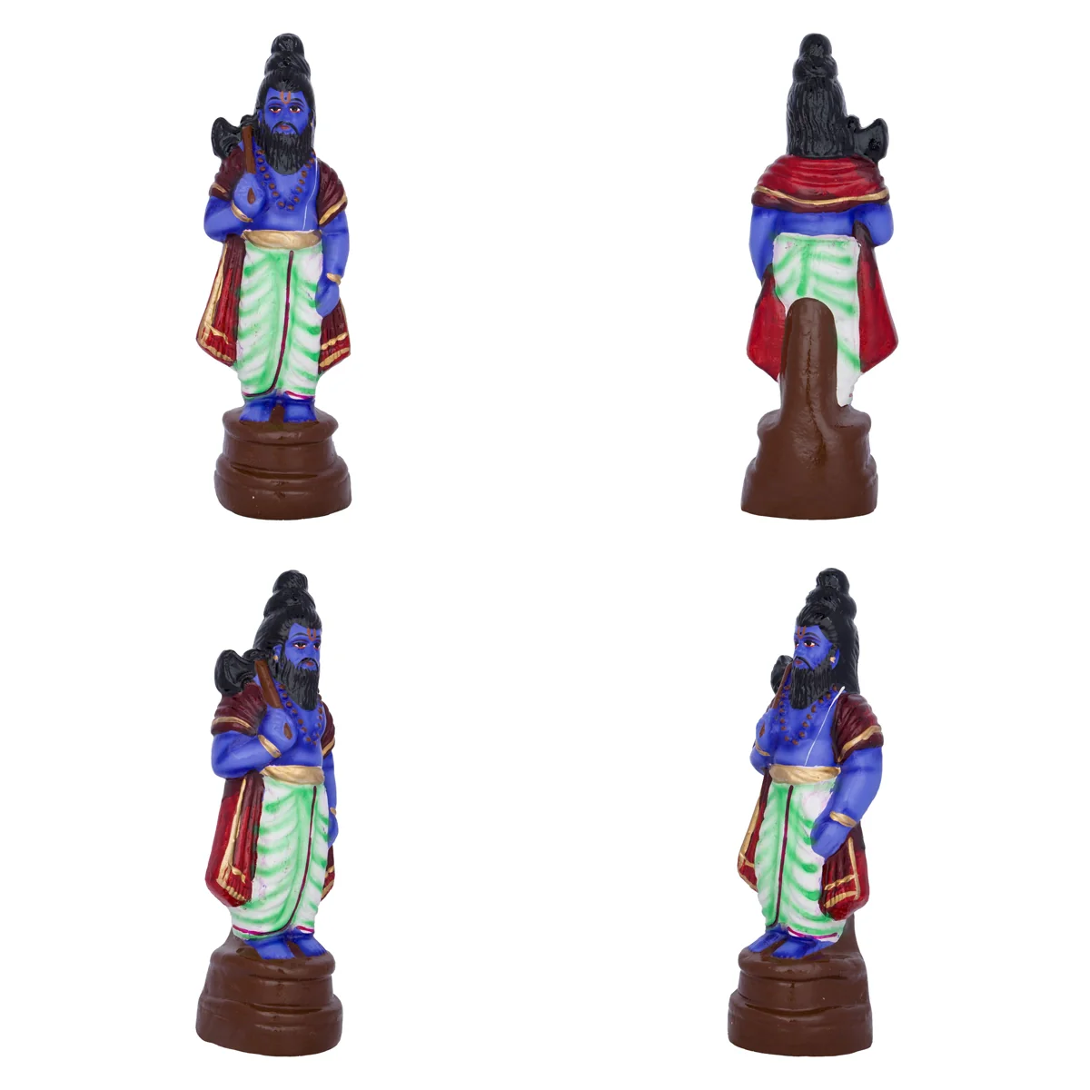 Dasavatharam Clay Golu Bommai Set- 10 X 3.5 Inches | Navaratri Golu Gombe/ Giri Golu Doll/ Navratri Decoration - Image 5