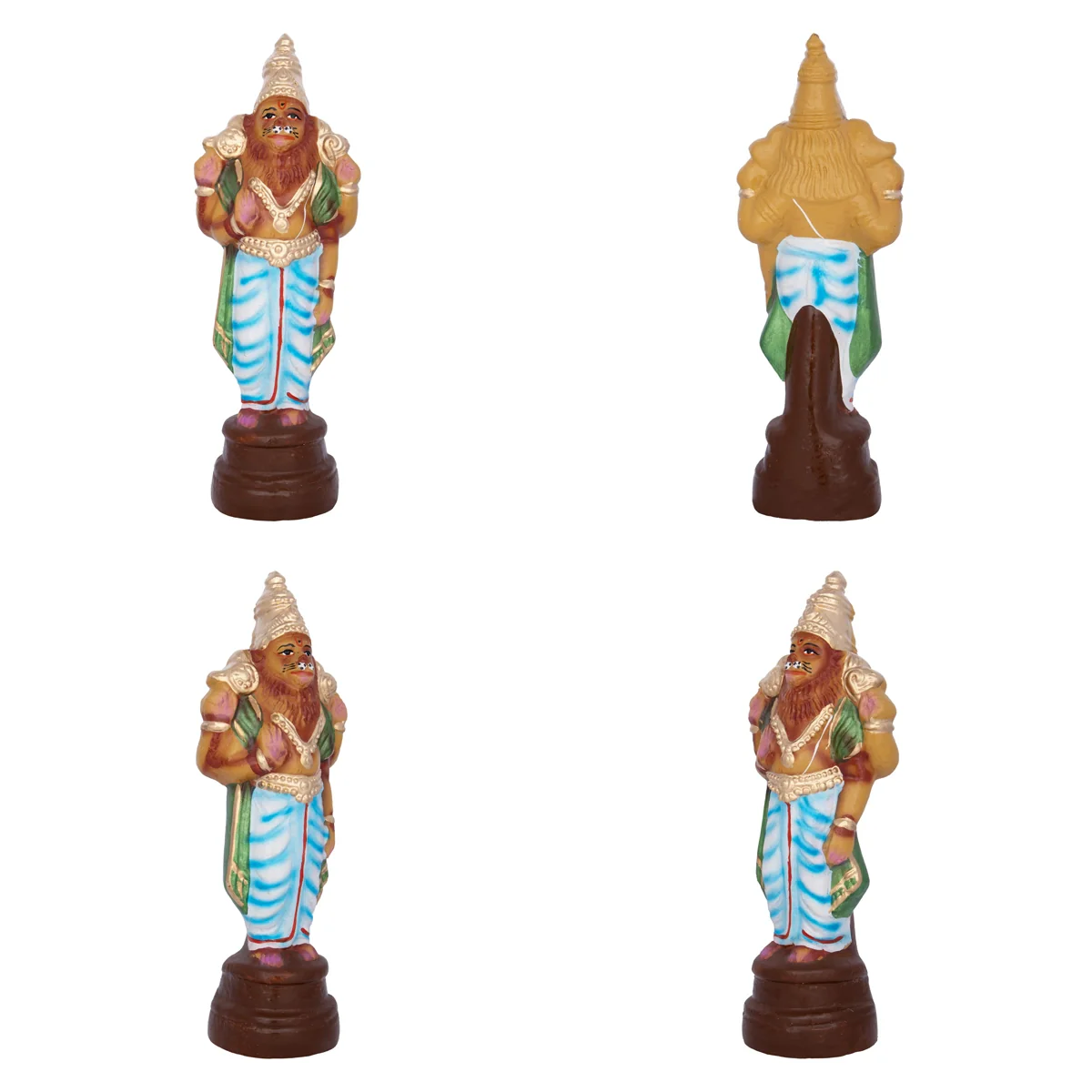 Dasavatharam Clay Golu Bommai Set - 10 X 3 Inches | Navaratri Golu Gombe/ Giri Golu Doll/ Navratri Decoration - Image 12
