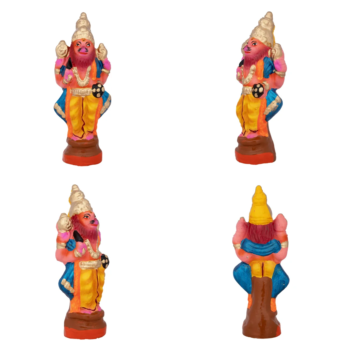 Dasavatharam Clay Golu Bommai Set - 6 x 2 Inches | Giri Golu Doll/ Navaratri Golu Bomma/Gombe/Bommai - Image 11