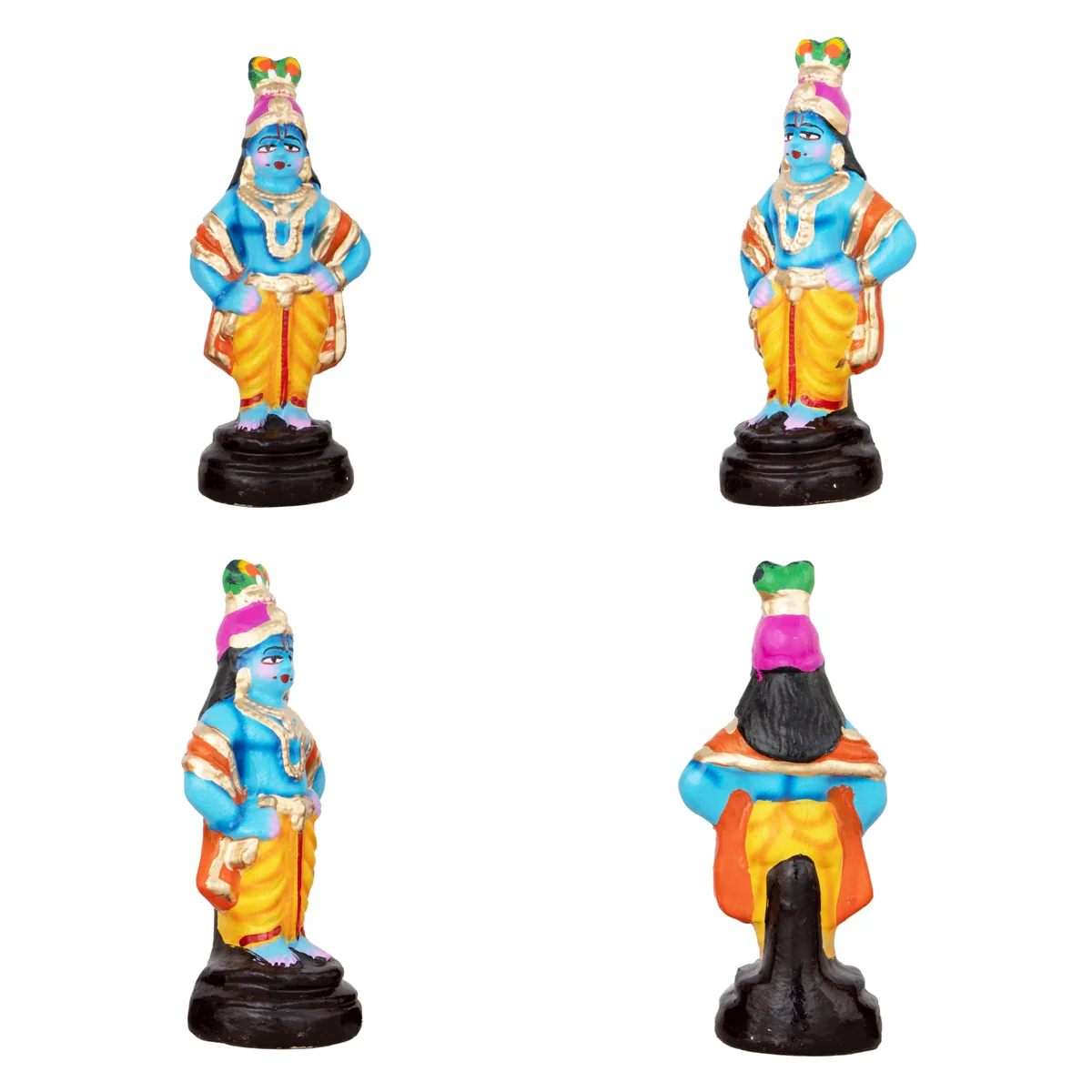 Dasavatharam Paper Mache Golu Bommai Set - 10 x 3 Inches | Giri Golu Doll/ Navaratri Golu Bomma/Gombe/Bommai - Image 10
