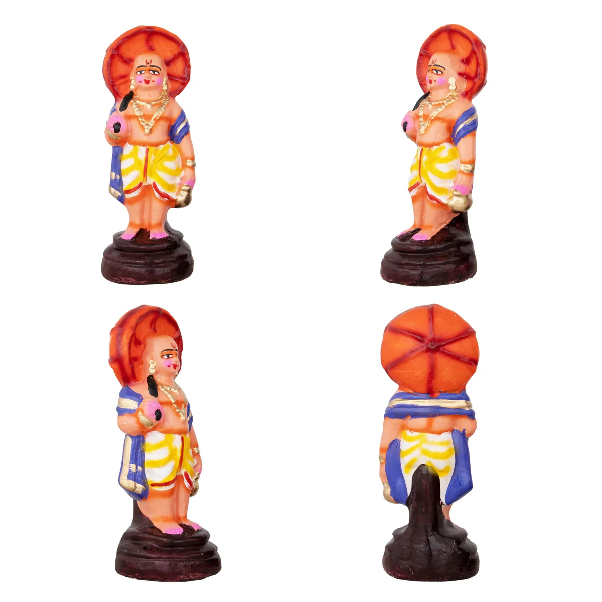 Dasavatharam Paper Mache Golu Bommai Set - 10 x 3 Inches | Giri Golu Doll/ Navaratri Golu Bomma/Gombe/Bommai - Image 7
