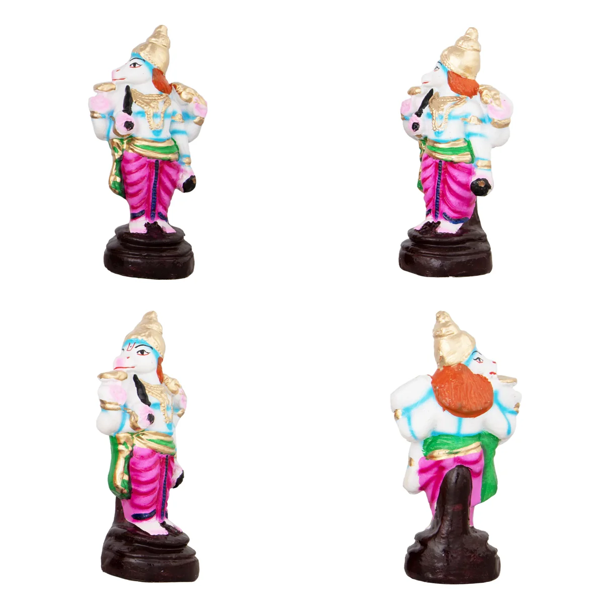 Dasavatharam Paper Mache Golu Bommai Set - 10 x 3 Inches | Giri Golu Doll/ Navaratri Golu Bomma/Gombe/Bommai - Image 9
