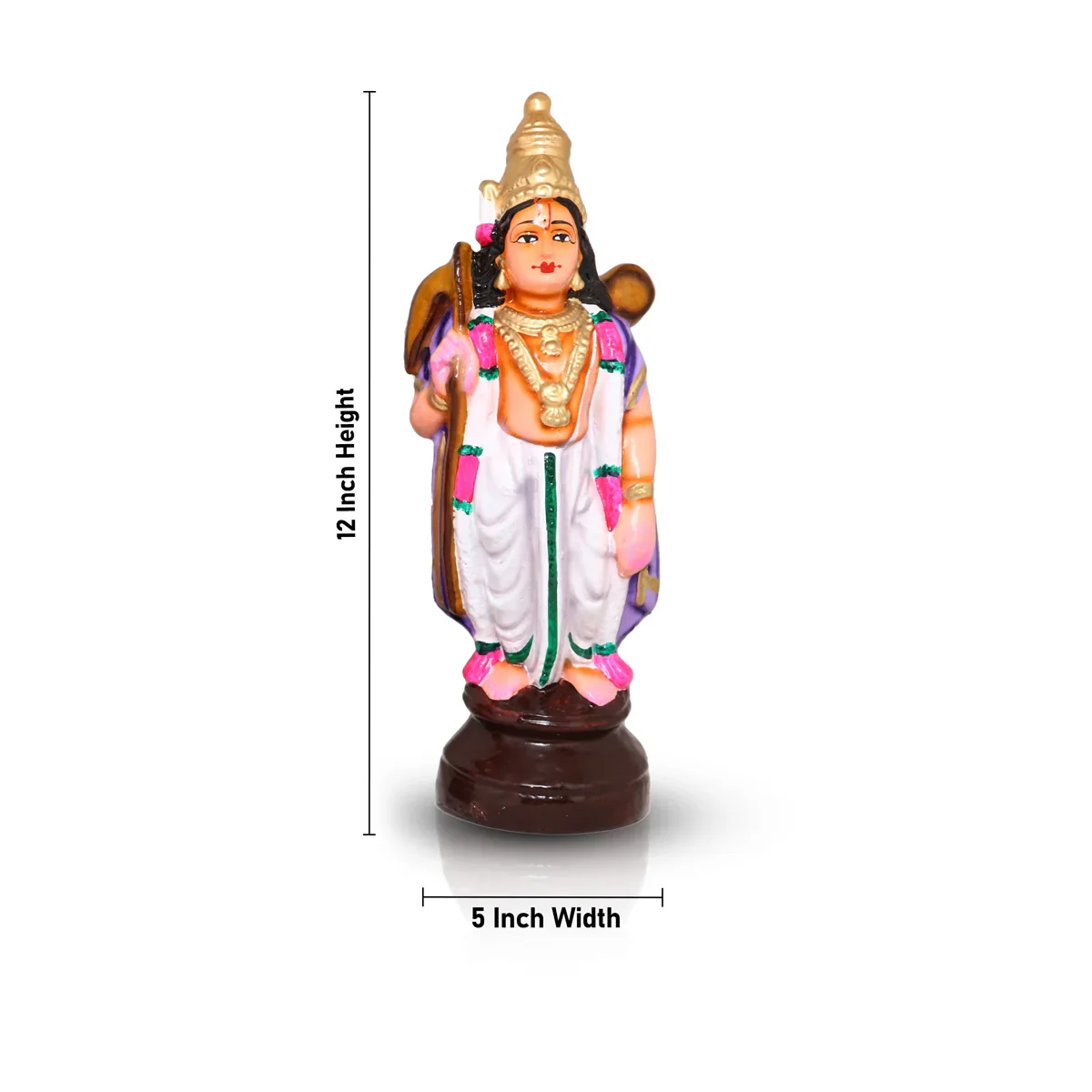 Dasavatharam Clay Golu Bommai Set - 12 x 5 Inches | Giri Golu Doll/ Navaratri Golu Bomma/Gombe/Bommai - Image 8