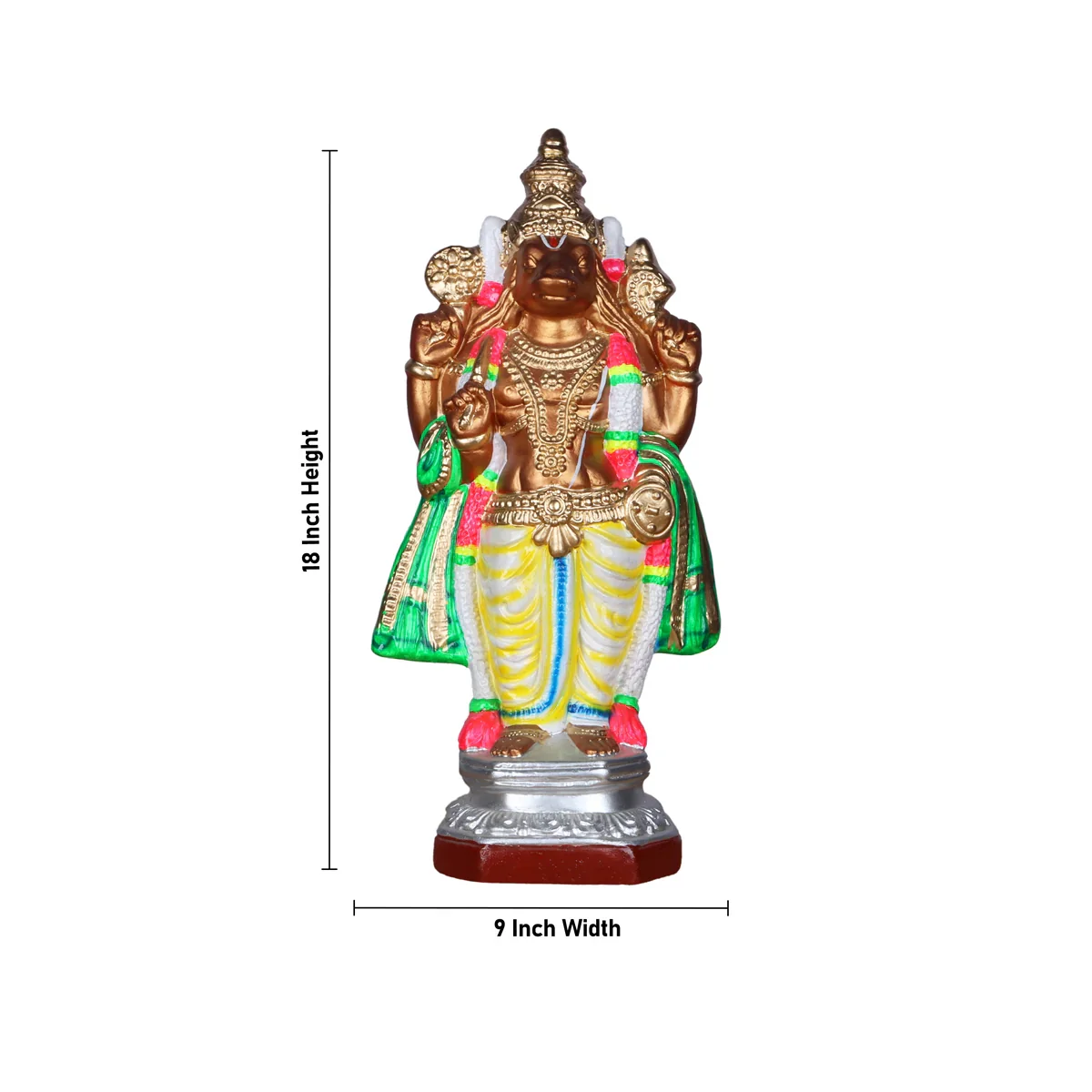 Dasavatharam Paper Mache Golu Bommai Set - 18 Inches | Giri Golu Doll/ Navaratri Golu Bomma/Gombe/Bommai - Image 12