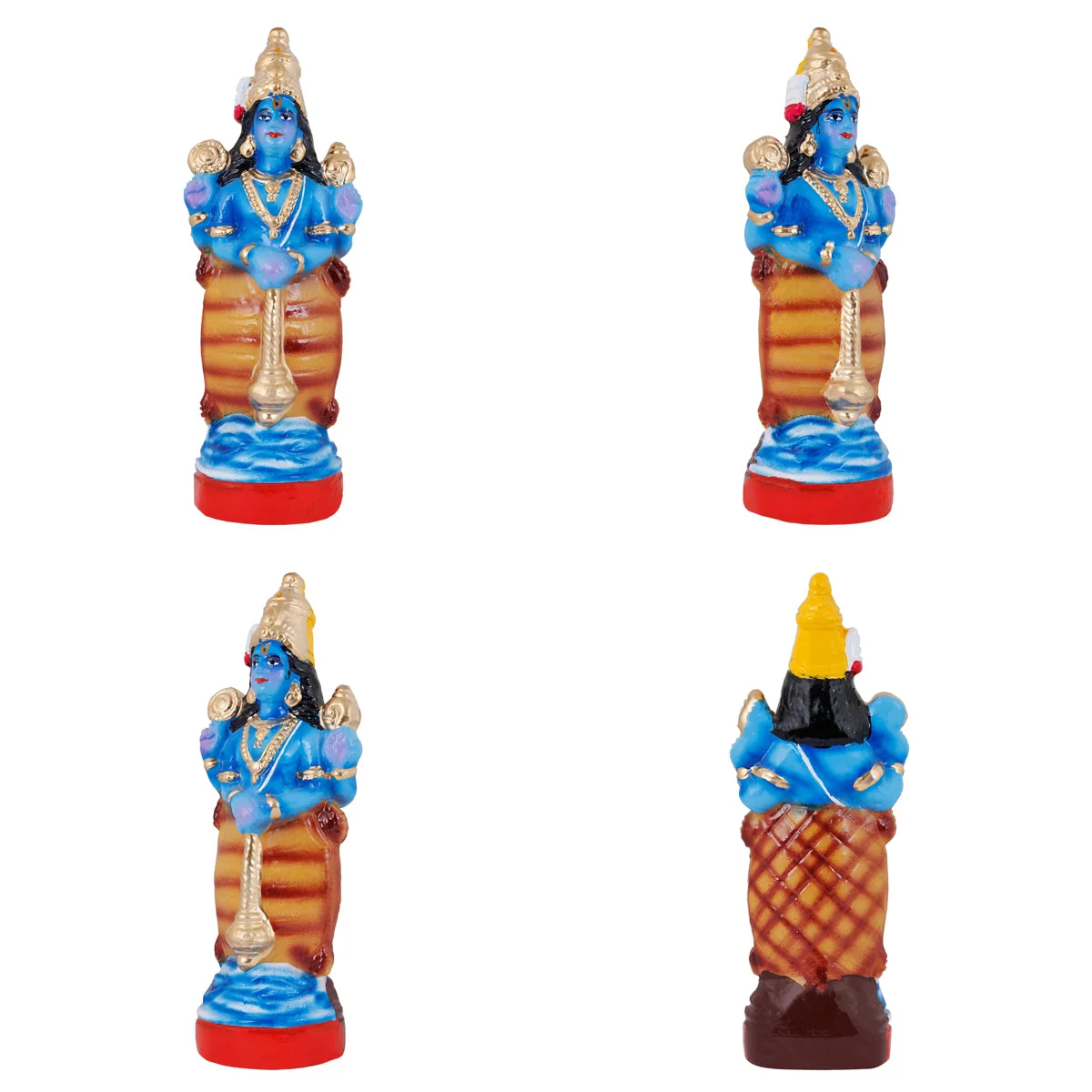 Dasavatharam Statue Clay Golu Bommai Set - 10 X 4 Inches | Navaratri Gombe/ Giri Golu Doll/ Navratri Decor - Image 10