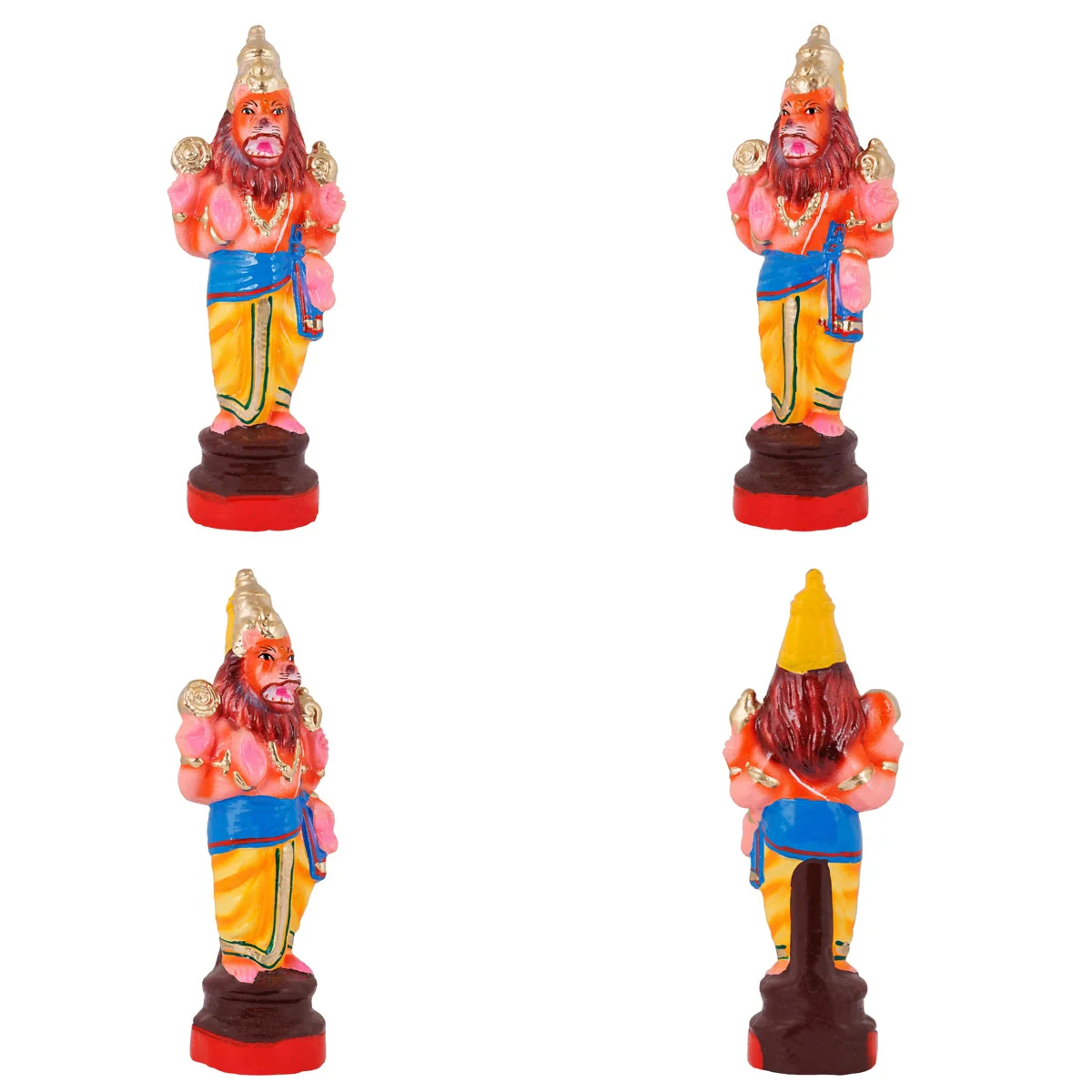 Dasavatharam Statue Clay Golu Bommai Set - 10 X 4 Inches | Navaratri Gombe/ Giri Golu Doll/ Navratri Decor - Image 5