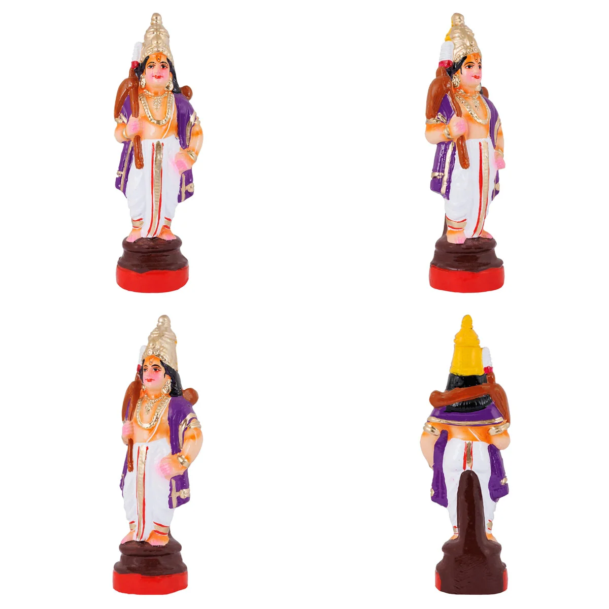 Dasavatharam Statue Clay Golu Bommai Set - 10 X 4 Inches | Navaratri Gombe/ Giri Golu Doll/ Navratri Decor - Image 6