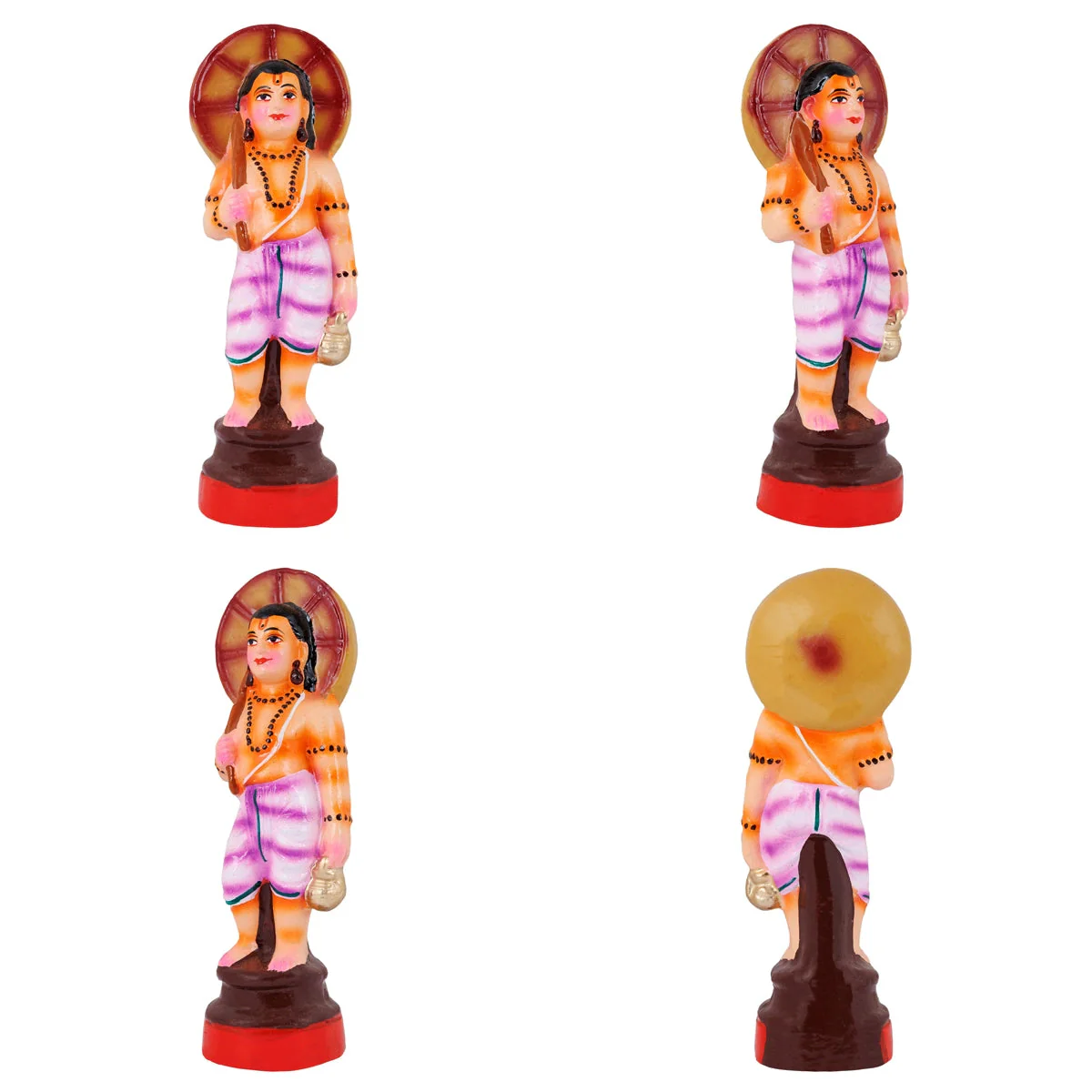 Dasavatharam Statue Clay Golu Bommai Set - 10 X 4 Inches | Navaratri Gombe/ Giri Golu Doll/ Navratri Decor - Image 7
