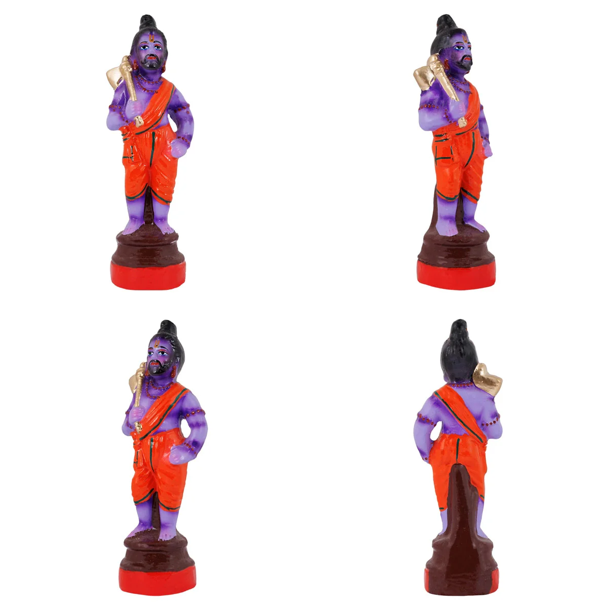 Dasavatharam Statue Clay Golu Bommai Set - 10 X 4 Inches | Navaratri Gombe/ Giri Golu Doll/ Navratri Decor - Image 8