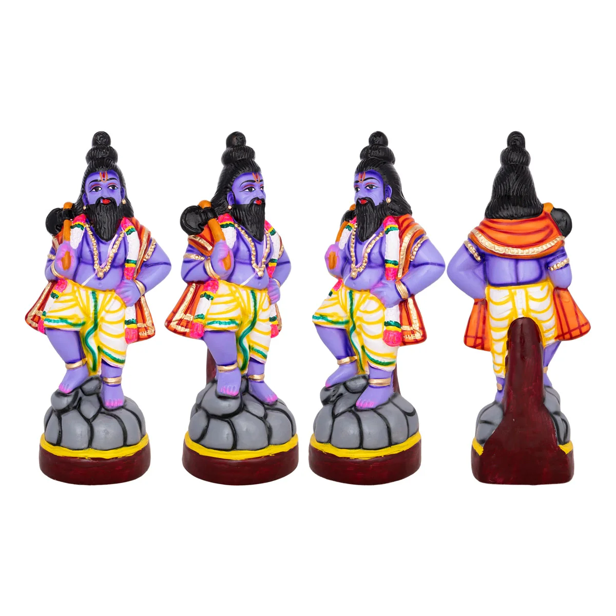 Dasavatharam Statue Paper Mache Golu Bommai Set - 14 X 5 Inches | Navaratri Golu Bommai/ Gombe/ Giri Golu Doll - Image 12