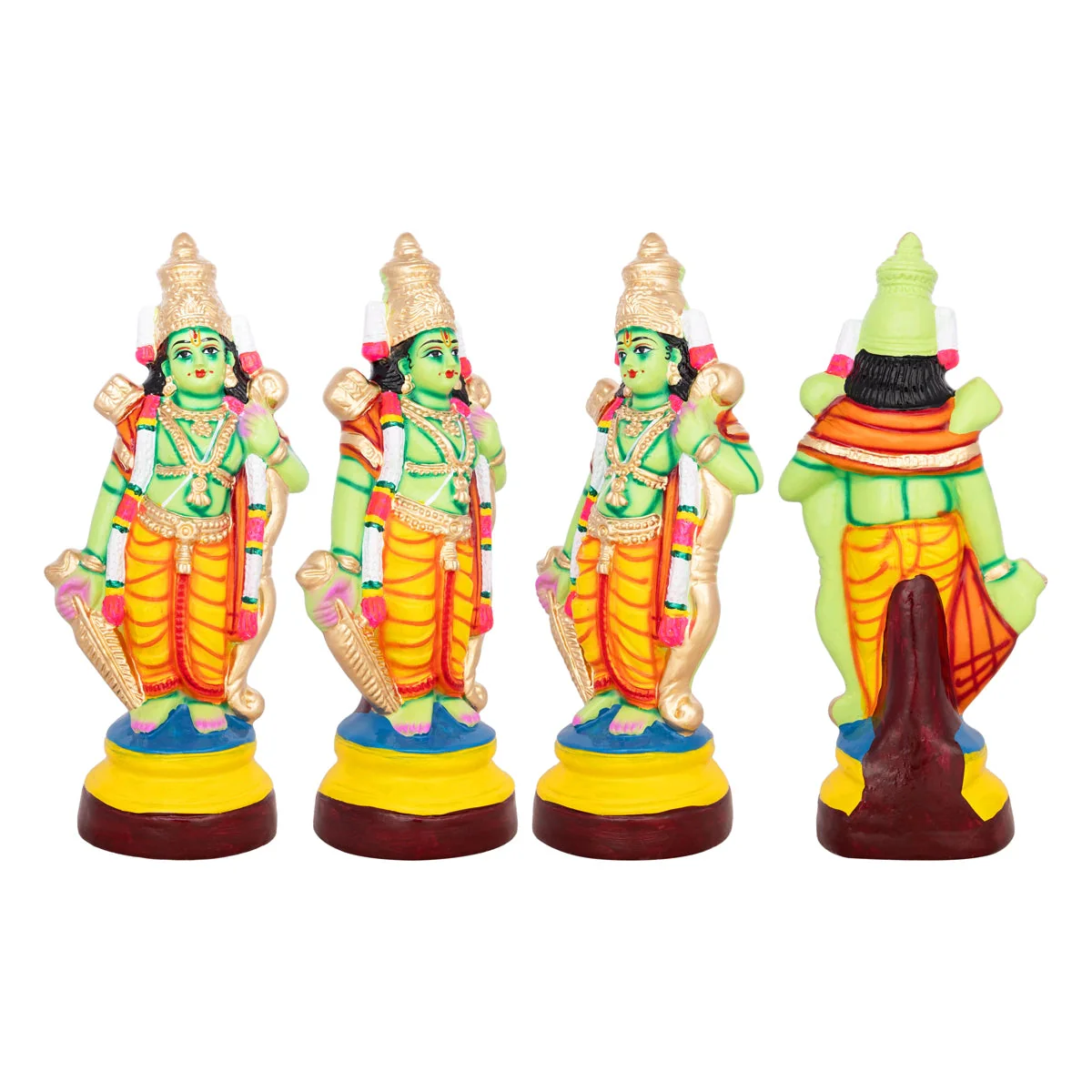 Dasavatharam Statue Paper Mache Golu Bommai Set - 14 X 5 Inches | Navaratri Golu Bommai/ Gombe/ Giri Golu Doll - Image 3