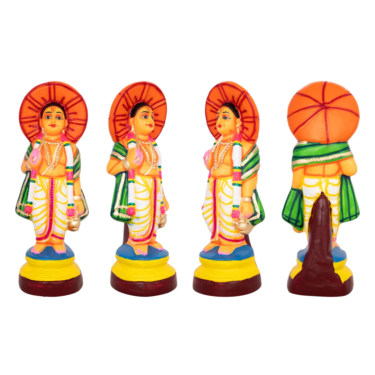 Dasavatharam Statue Paper Mache Golu Bommai Set - 14 X 5 Inches | Navaratri Golu Bommai/ Gombe/ Giri Golu Doll - Image 6