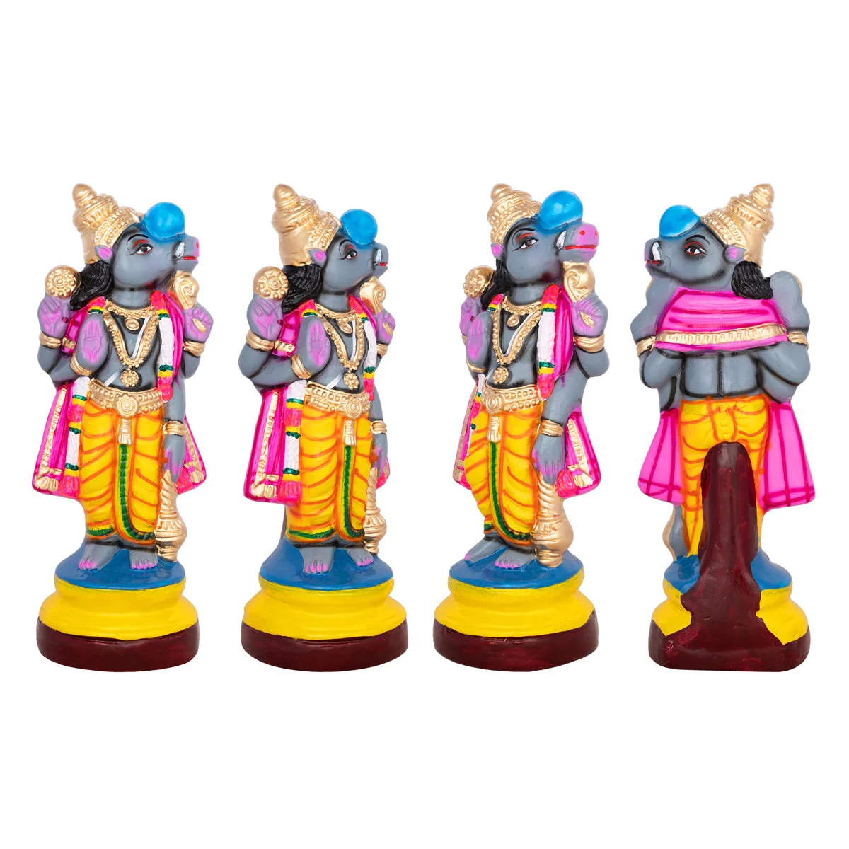 Dasavatharam Statue Paper Mache Golu Bommai Set - 14 X 5 Inches | Navaratri Golu Bommai/ Gombe/ Giri Golu Doll - Image 7