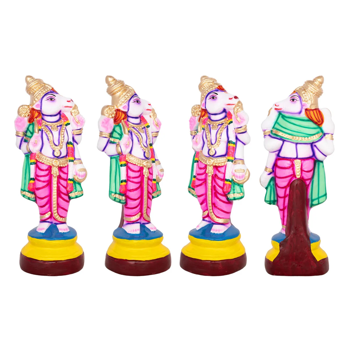 Dasavatharam Statue Paper Mache Golu Bommai Set - 14 X 5 Inches | Navaratri Golu Bommai/ Gombe/ Giri Golu Doll - Image 8