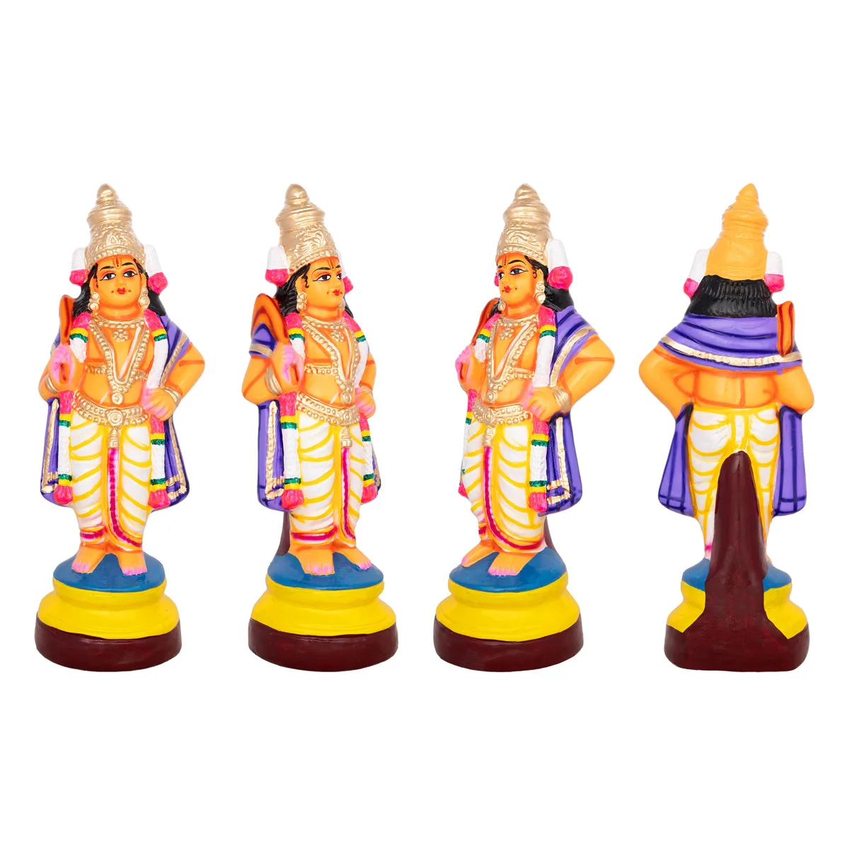 Dasavatharam Statue Paper Mache Golu Bommai Set - 14 X 5 Inches | Navaratri Golu Bommai/ Gombe/ Giri Golu Doll - Image 9