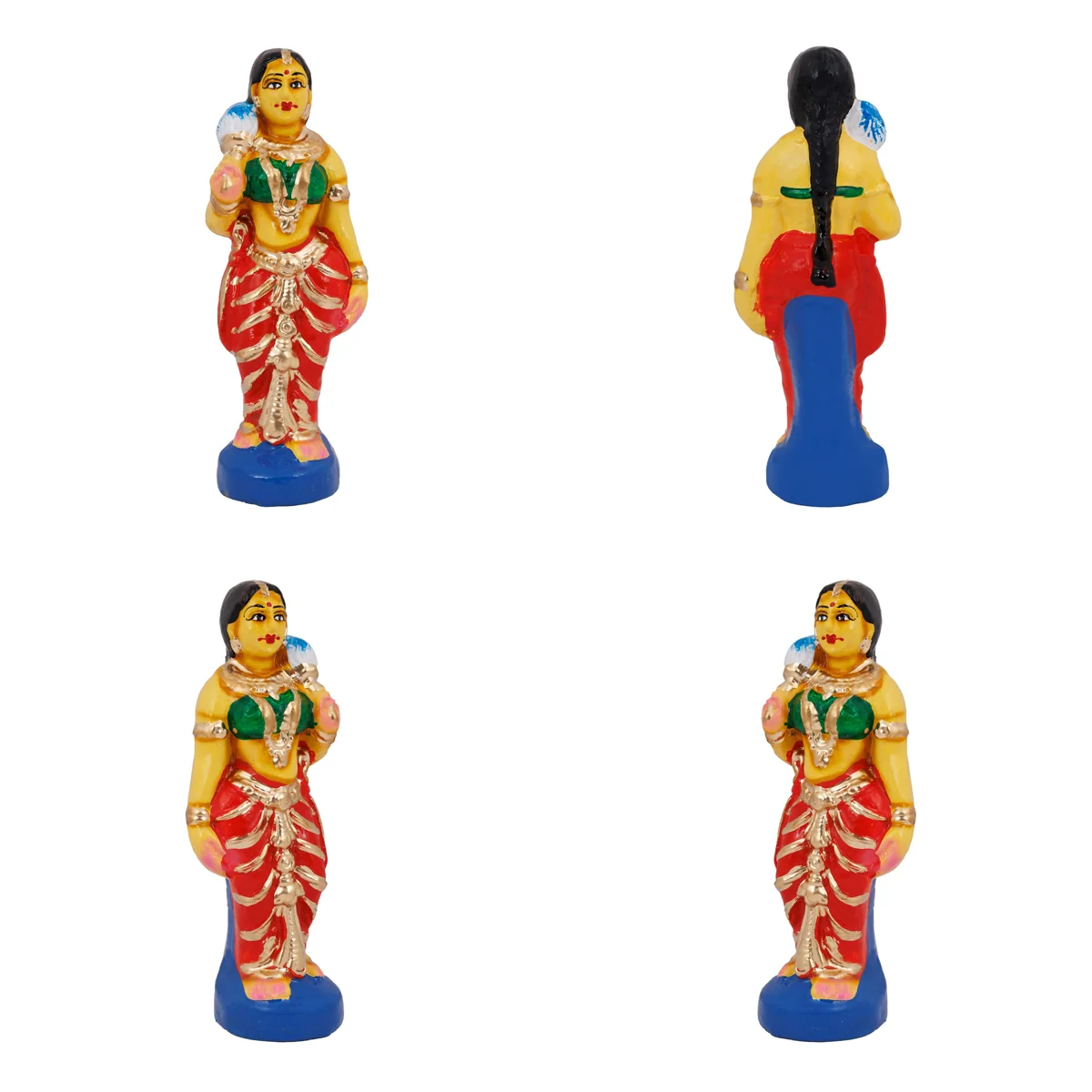 Dasharatha Durbar Clay Golu Bommai Set- 9 X 11.5 Inches | Navaratri Golu Gombe/ Giri Golu Doll/ Navratri Decor - Image 11