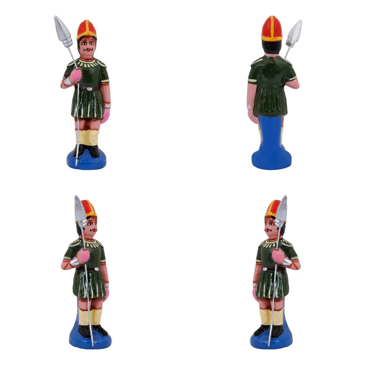 Dasharatha Durbar Clay Golu Bommai Set- 9 X 11.5 Inches | Navaratri Golu Gombe/ Giri Golu Doll/ Navratri Decor - Image 12