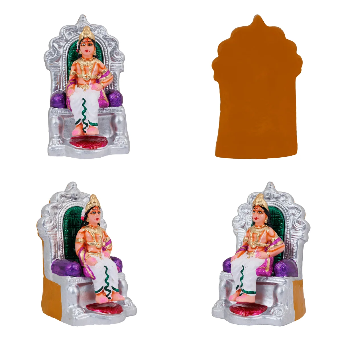 Dasharatha Durbar Clay Golu Bommai Set- 9 X 11.5 Inches | Navaratri Golu Gombe/ Giri Golu Doll/ Navratri Decor - Image 4