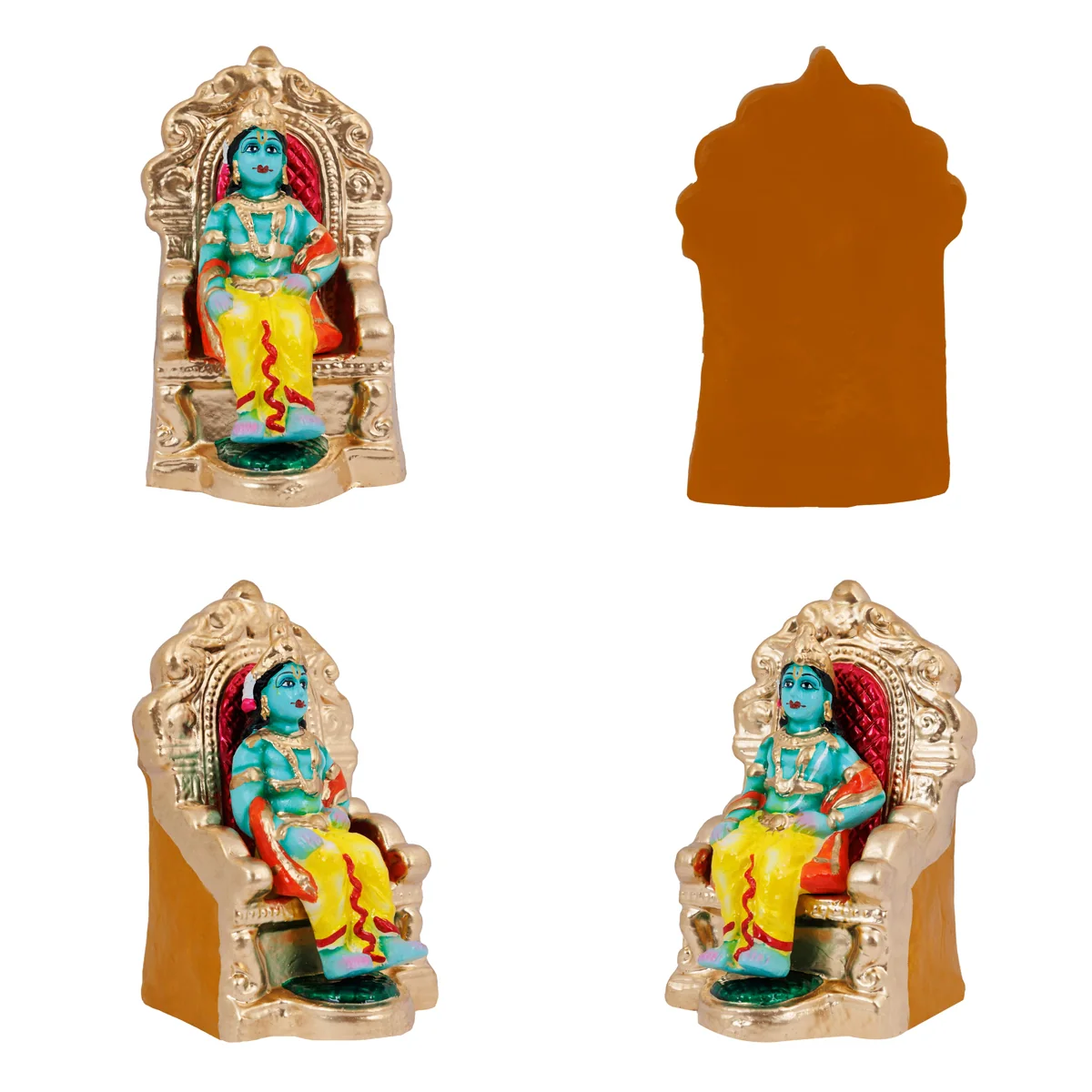 Dasharatha Durbar Clay Golu Bommai Set- 9 X 11.5 Inches | Navaratri Golu Gombe/ Giri Golu Doll/ Navratri Decor - Image 5