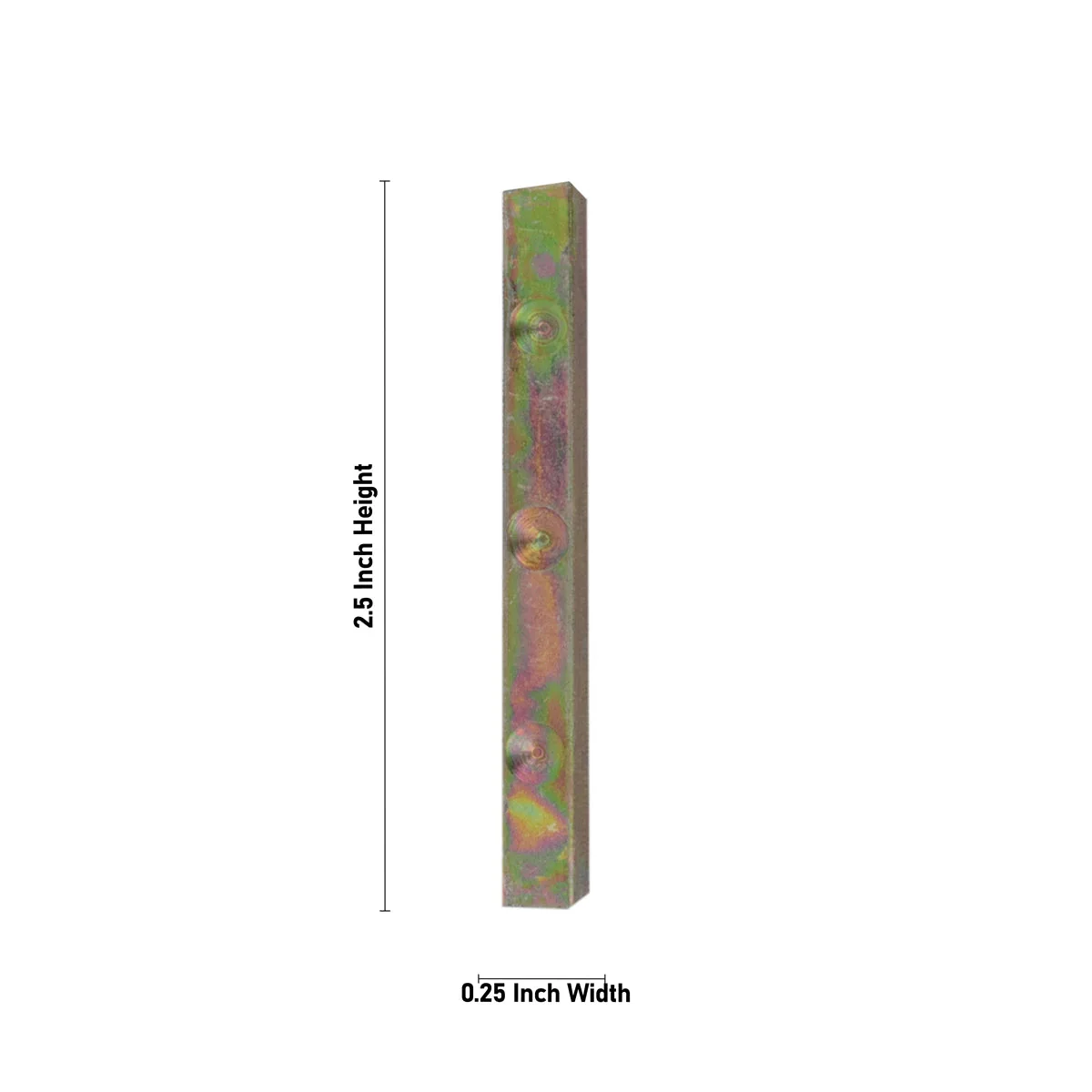 Dayakattai Pair - 2.5 x 0.25 Inches | 2 Pcs/ Iron Thayam Kattai/ Dayakattai Dice/ Dayakattai Game - Image 2