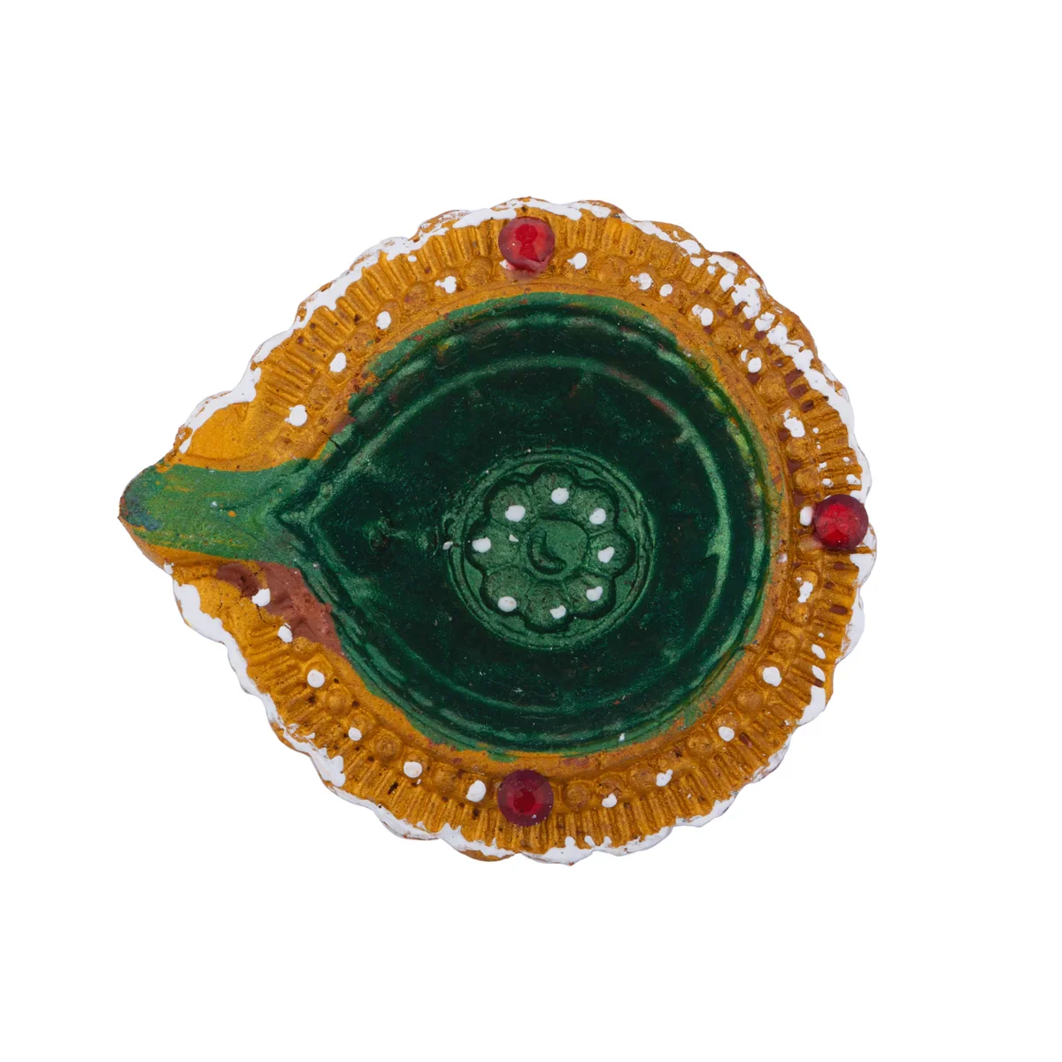Decorative Diya Set | 6 Pcs/ Clay Lamp/ Fancy Deep for Pooja - Image 3