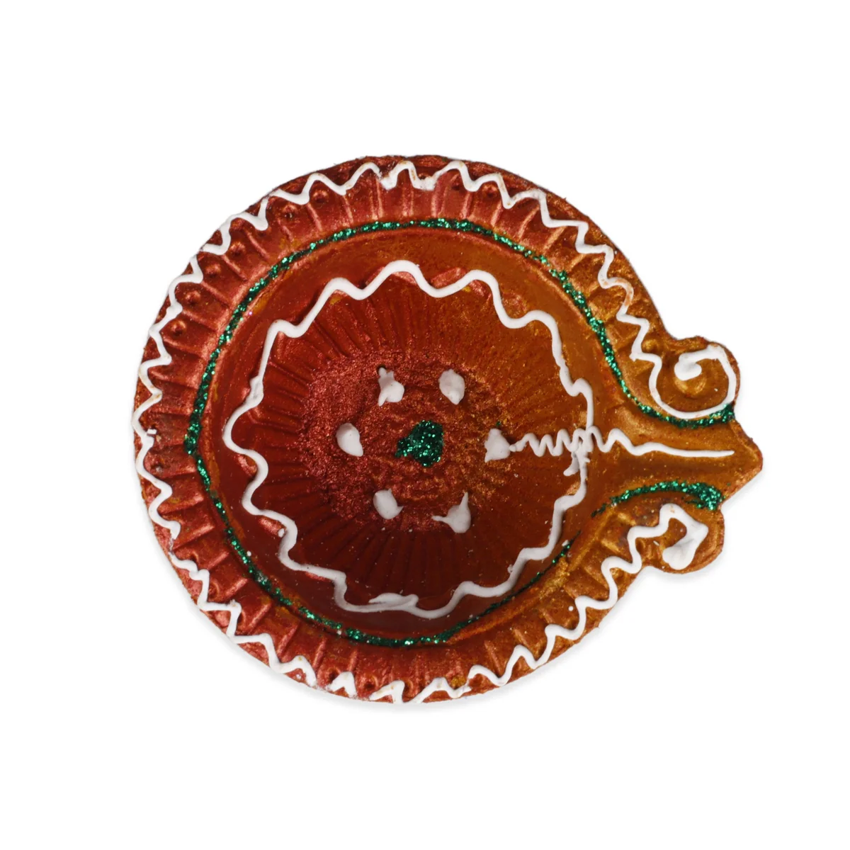 Decorative Lamp Set - 2 x 2 Inches | 6 Pcs/ Agal Vilakku Painting/ Clay Vilakku/ Deepam for Home - Image 3
