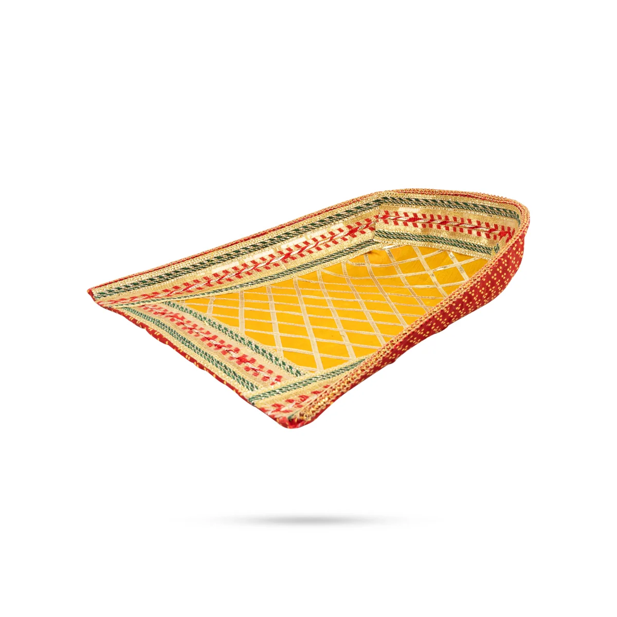 Decorative Moram - 3 x 12.5 x 12.5 Inches | Velvet Wedding Soop Decoration/ Decorative Muram for Wedding - Image 3