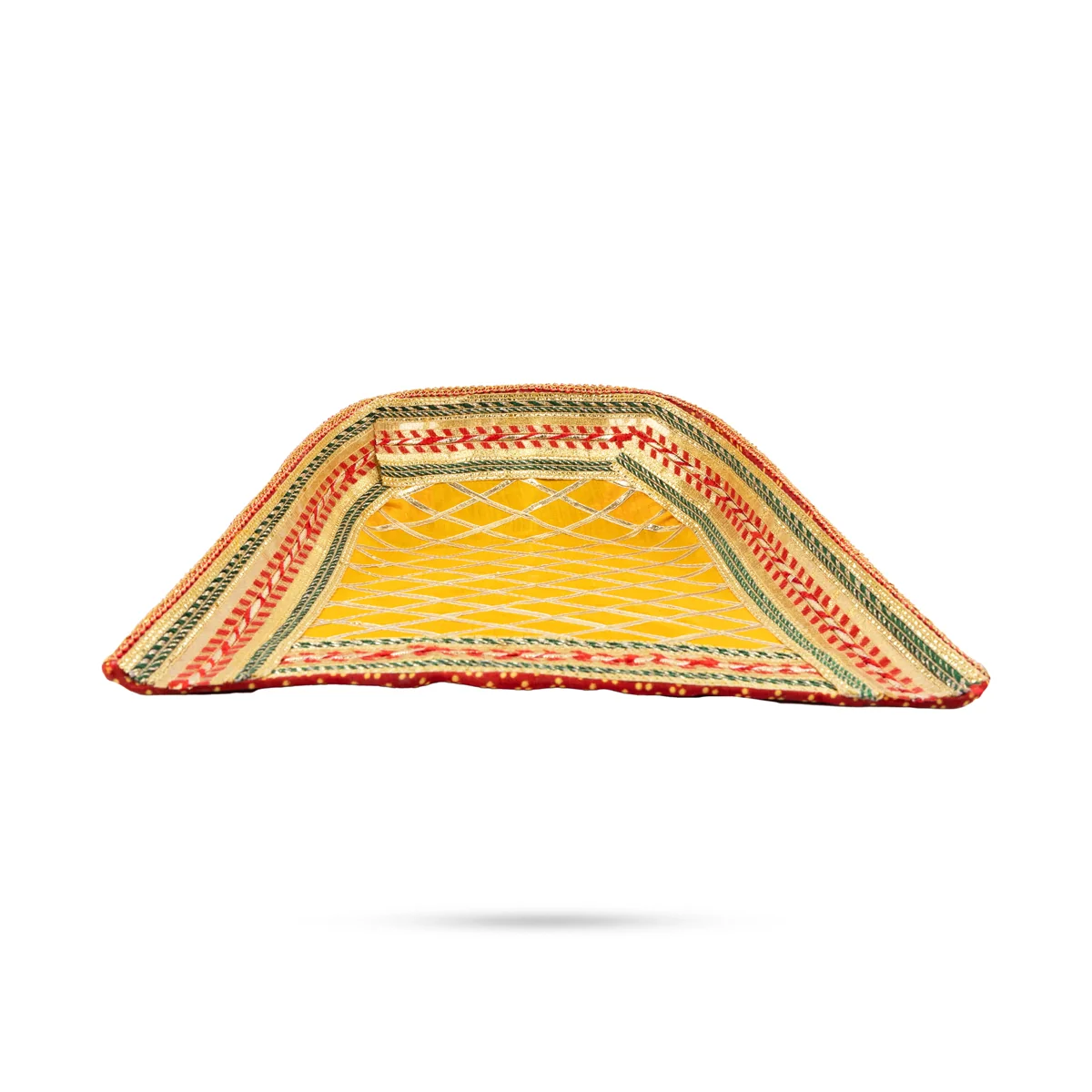 Decorative Moram - 3 x 12.5 x 12.5 Inches | Velvet Wedding Soop Decoration/ Decorative Muram for Wedding - Image 5