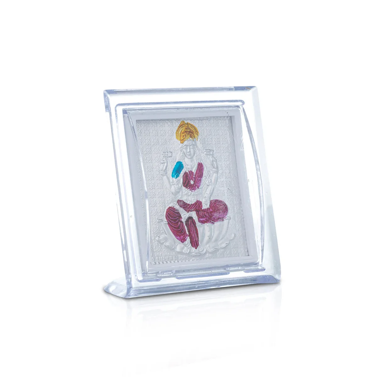 Deity Photo Frame - 3 x 2.5 Inches | Silver Picture Frame for Car Decor - Image 2