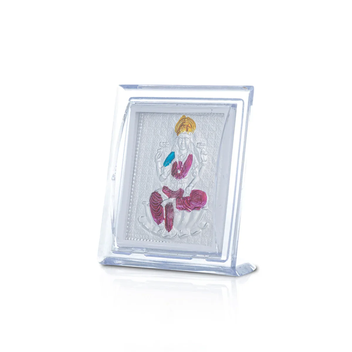 Deity Photo Frame - 3 x 2.5 Inches | Silver Picture Frame for Car Decor - Image 3