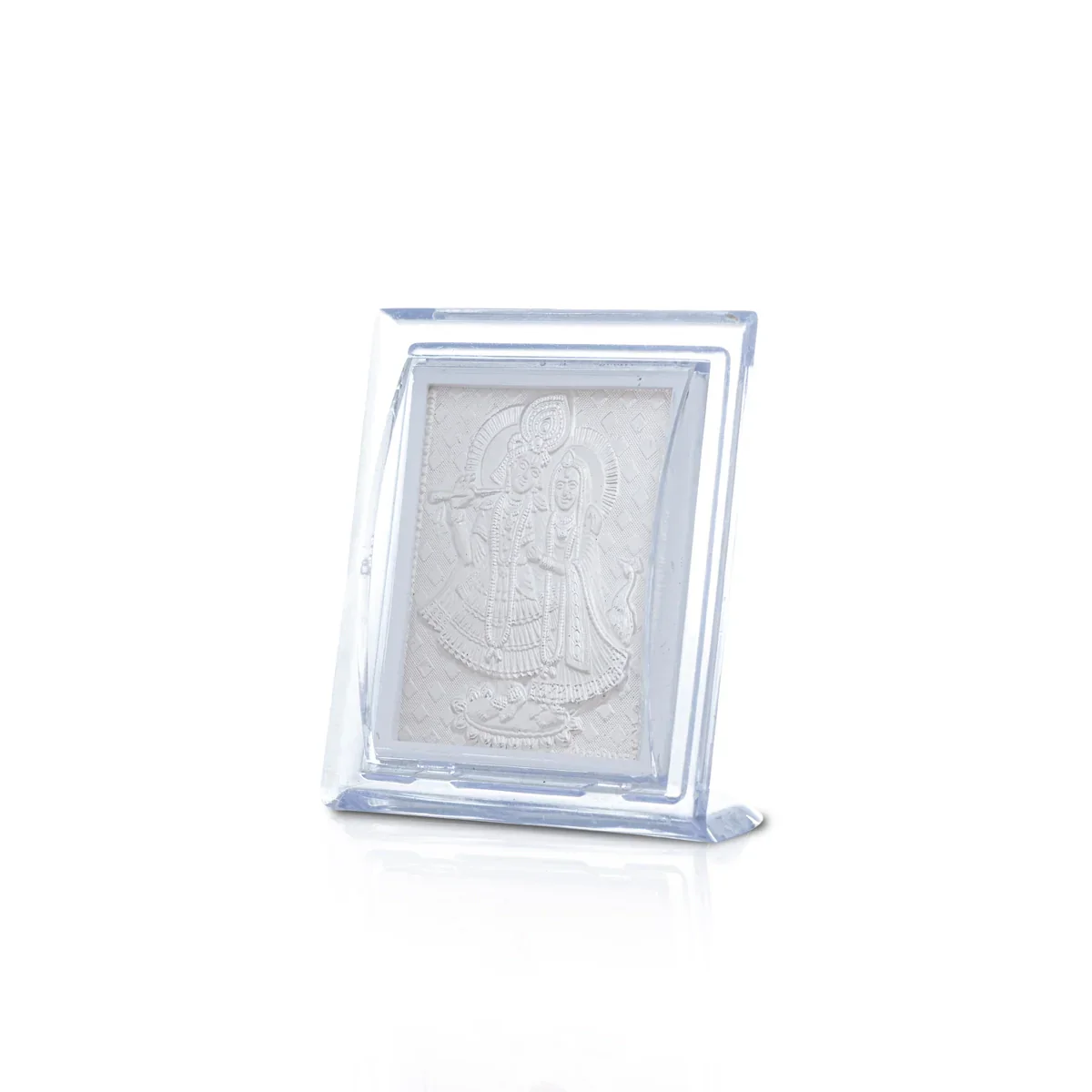 Deity Photo Frame - 3 x 2.5 Inches | Silver Picture Frame for Home Decor - Image 2