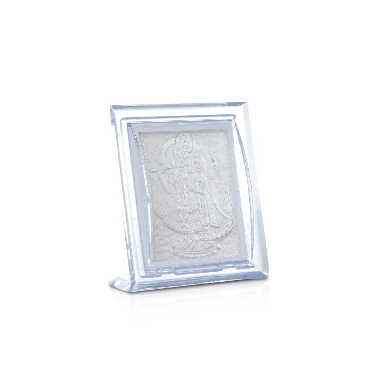 Deity Photo Frame - 3 x 2.5 Inches | Silver Picture Frame for Home Decor - Image 3
