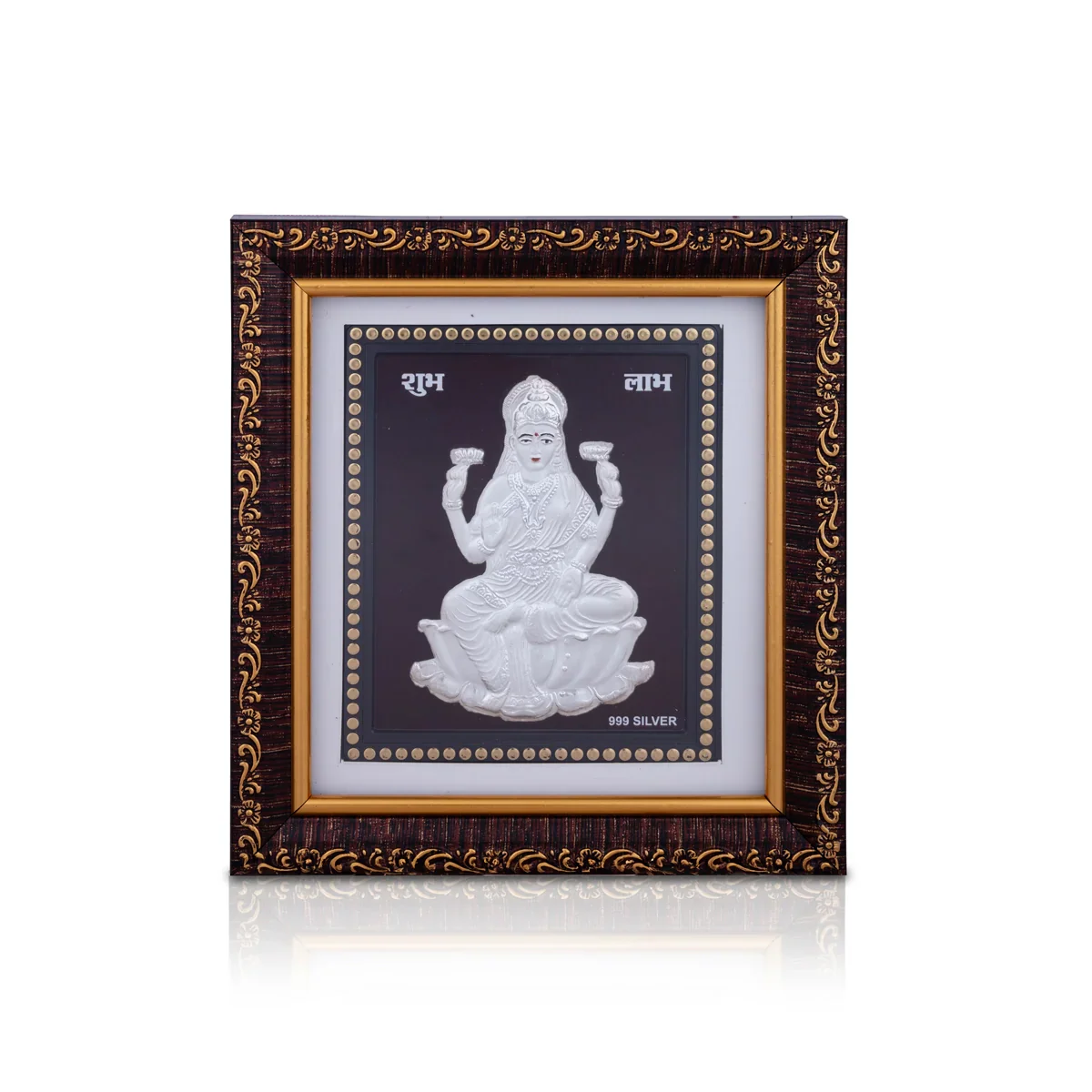 Deity Photo Frame - 5 x 5.5 Inches | Silver Picture Frame for Car Decor - Image 2
