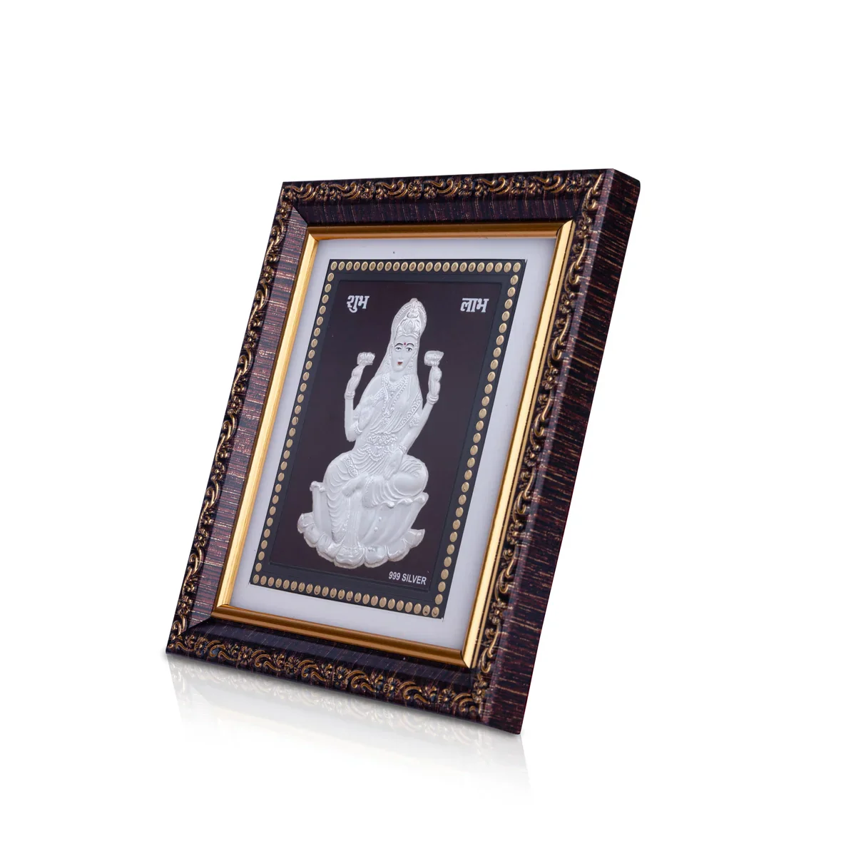 Deity Photo Frame - 5 x 5.5 Inches | Silver Picture Frame for Car Decor - Image 3