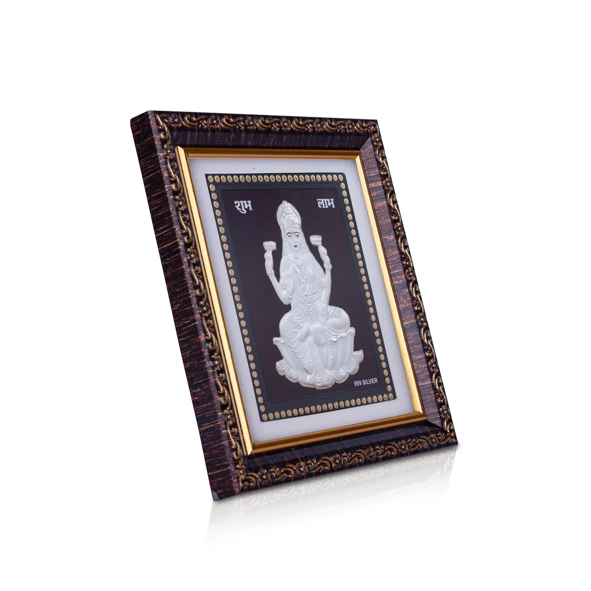 Deity Photo Frame - 5 x 5.5 Inches | Silver Picture Frame for Car Decor - Image 4