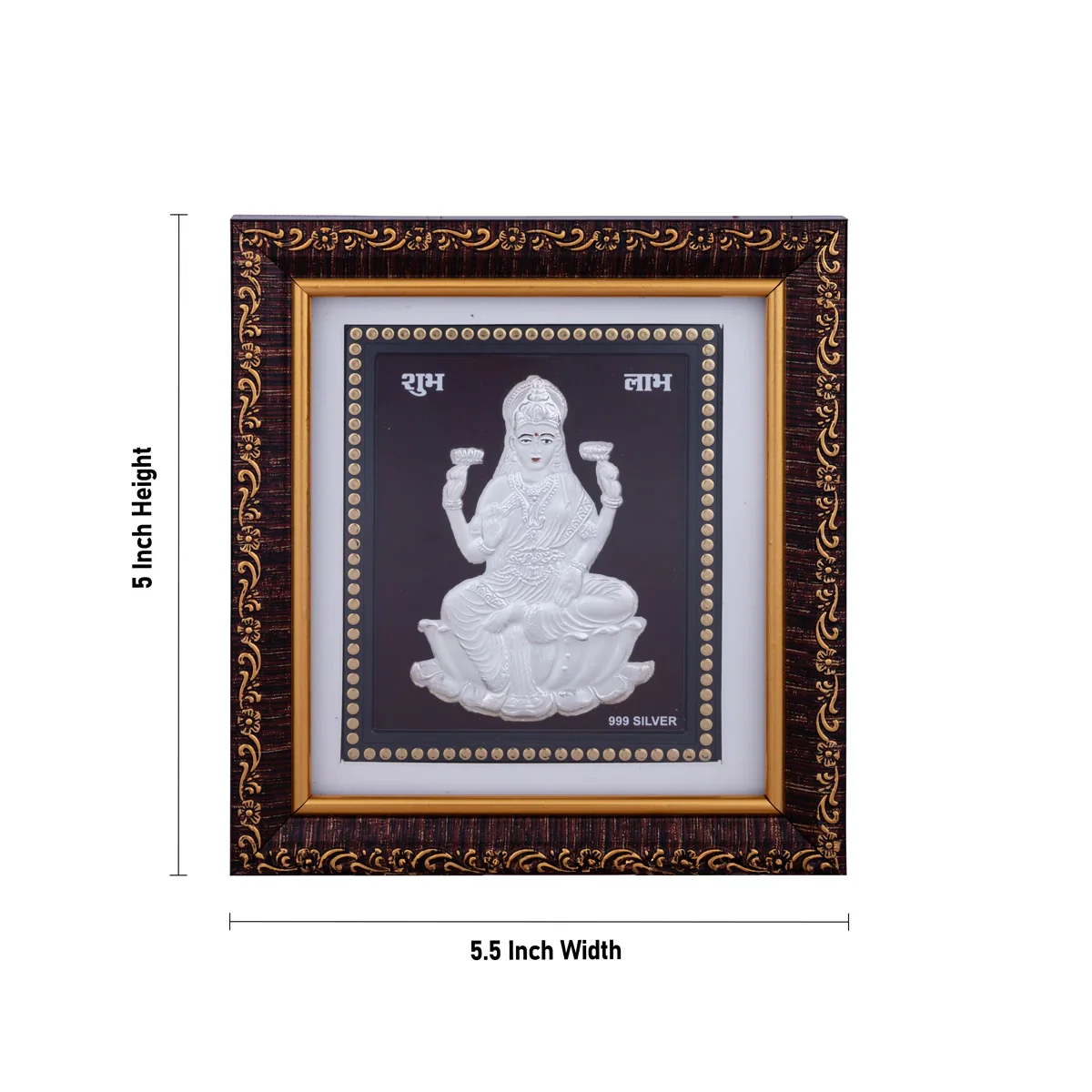 Deity Photo Frame - 5 x 5.5 Inches | Silver Picture Frame for Car Decor - Image 6