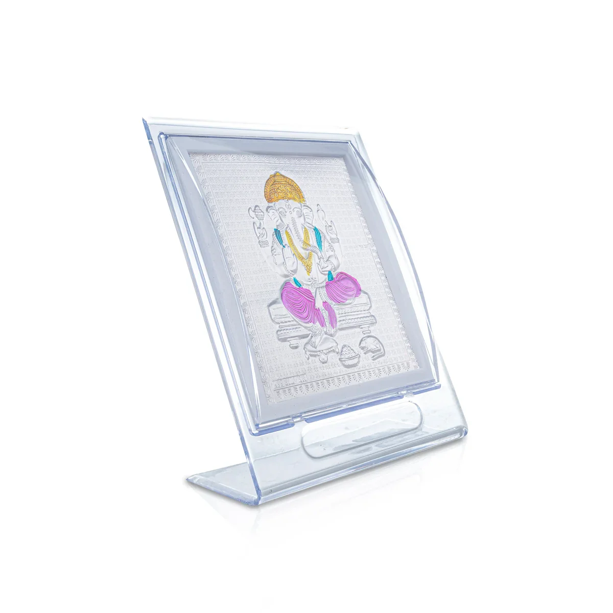 Deity Photo Frame - 7 x 5 Inches | Silver Picture Frame for Car Decor - Image 3