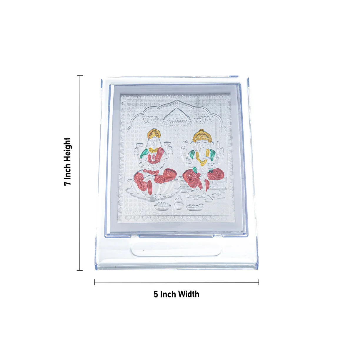 Deity Photo Frame - 7 x 5 Inches | Silver Picture Frame for Car Decor - Image 6