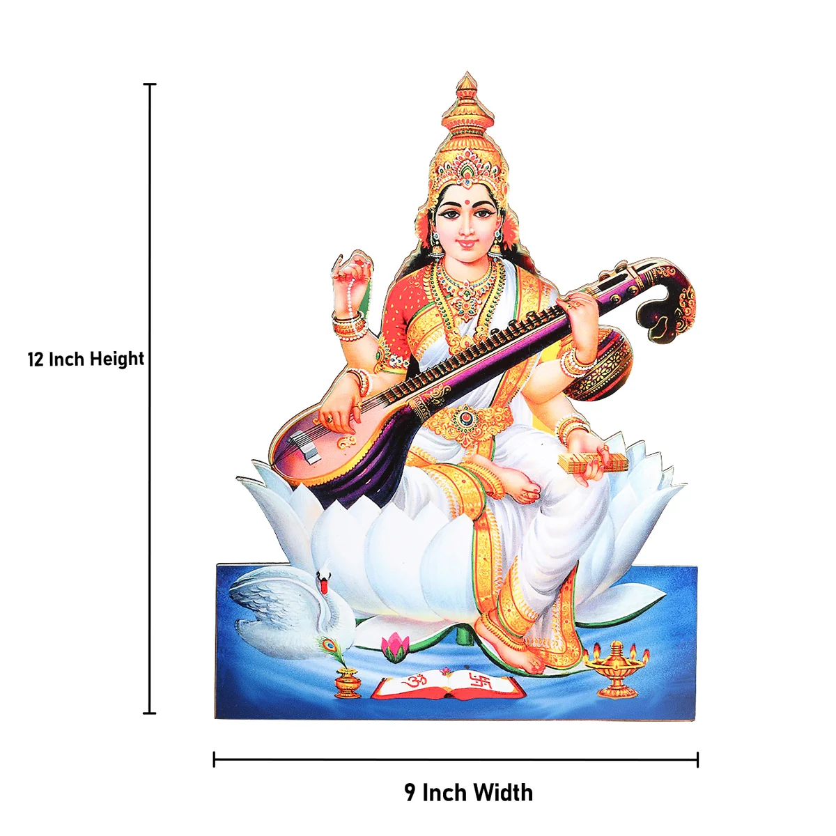 Deity Picture Frame - 12 x 4.5 Inches | Photo Frame Cutout with Backstand for Home/ Assorted Design - Image 24