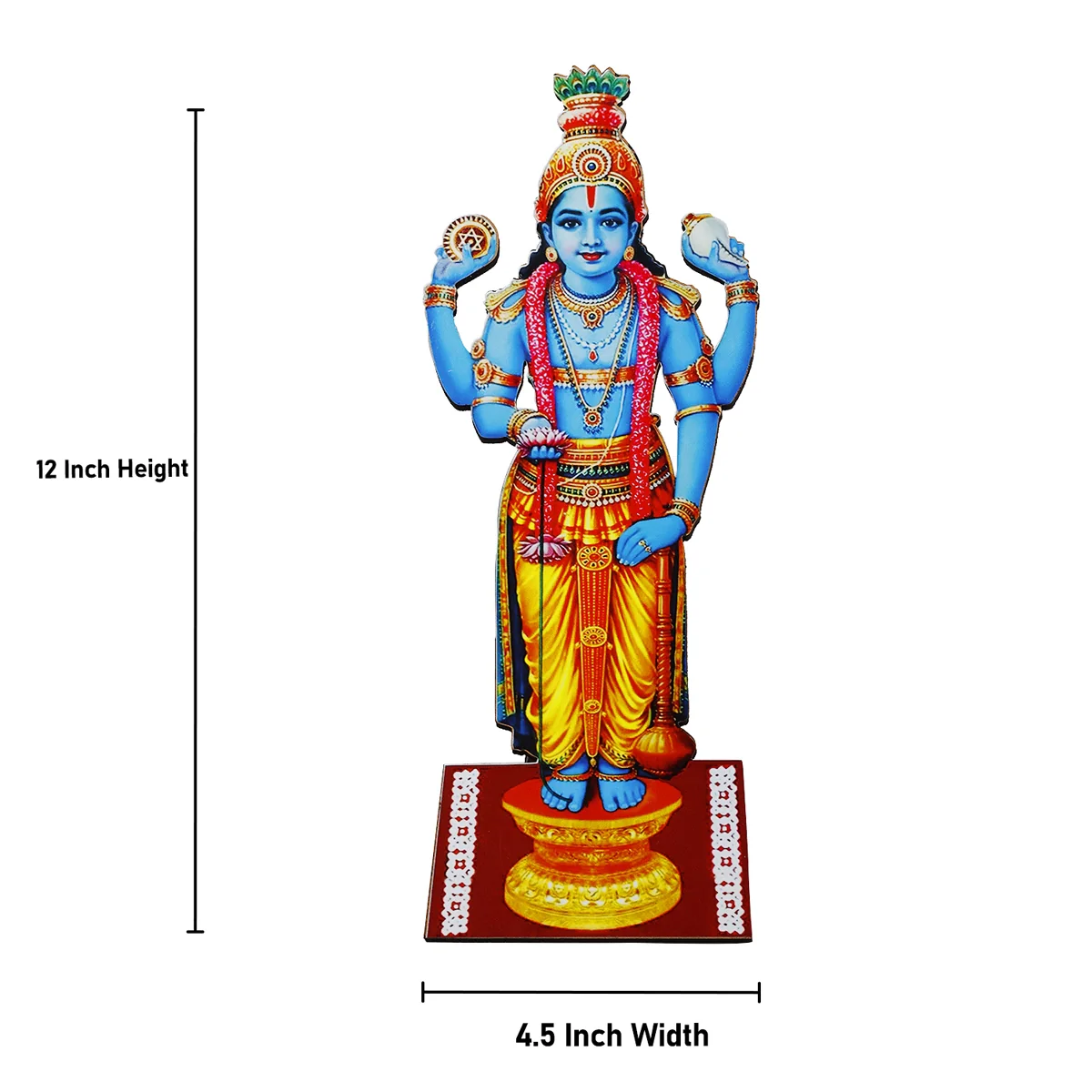 Deity Picture Frame - 12 x 4.5 Inches | Photo Frame Cutout with Backstand for Home/ Assorted Design - Image 26