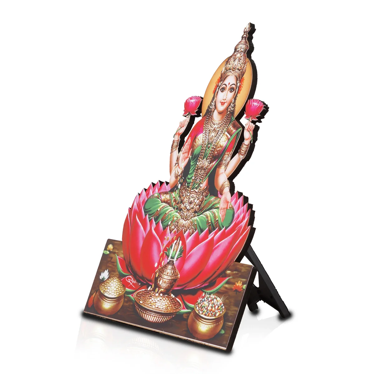 Deity Picture Frame - 12 x 4.5 Inches | Photo Frame Cutout with Backstand for Home/ Assorted Design - Image 3