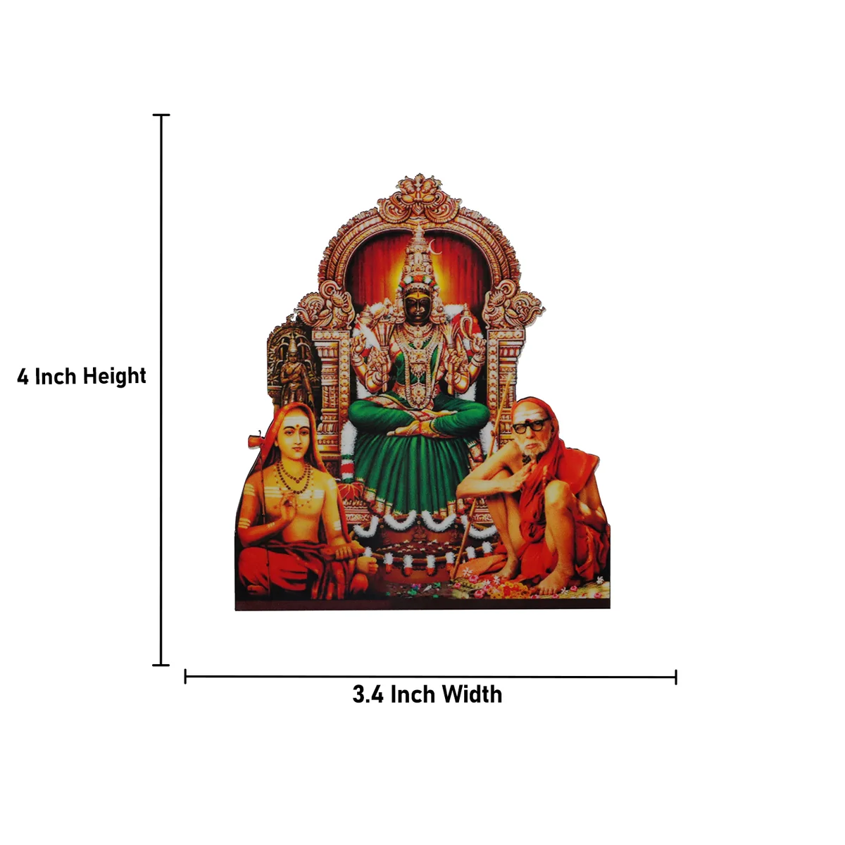 Deity Picture Frame - 4 x 3.25 Inches | Photo Frame Cutout with Backstand for Home/ Assorted Design - Image 13