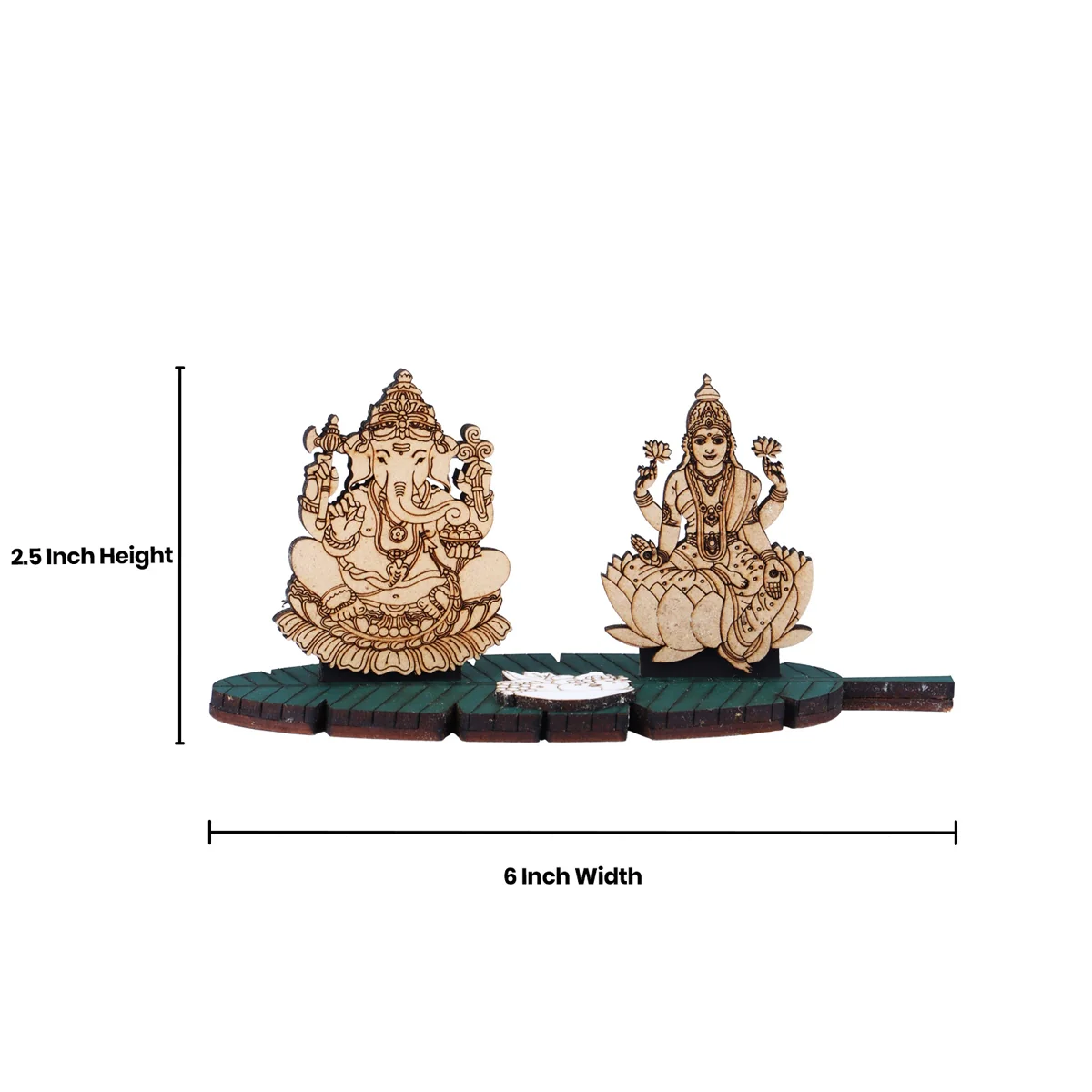 Deity Statue - 2.5 x 6 Inches | Wooden Statue/ Deity Idol for Home/ Assorted Design - Image 3
