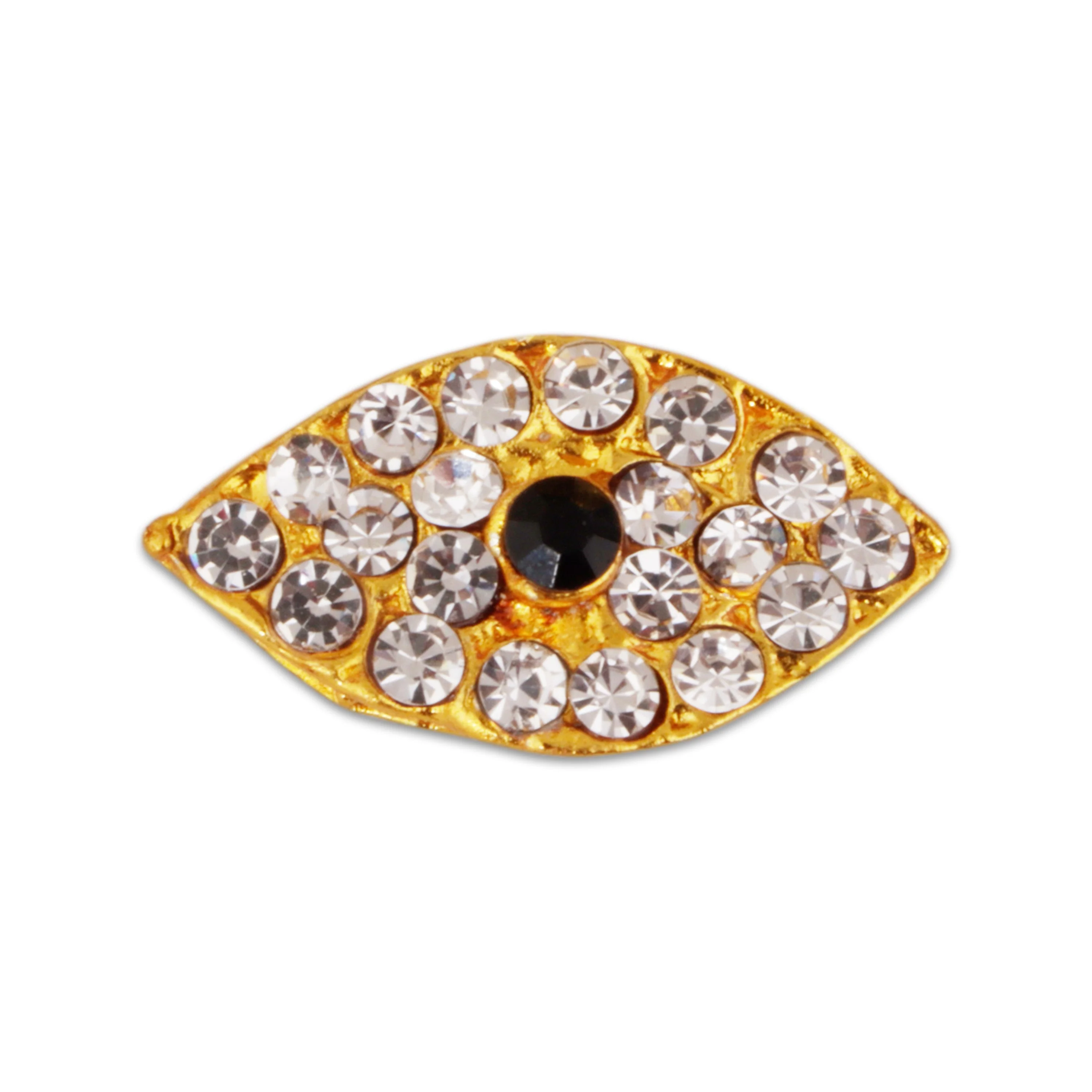 Deity Stone Eyes Pair - 0.5 x 1 Inch | Amman Kanmalar/ Idol Stone Eye/ Stone Kanmalar for Deity Decor - Image 3