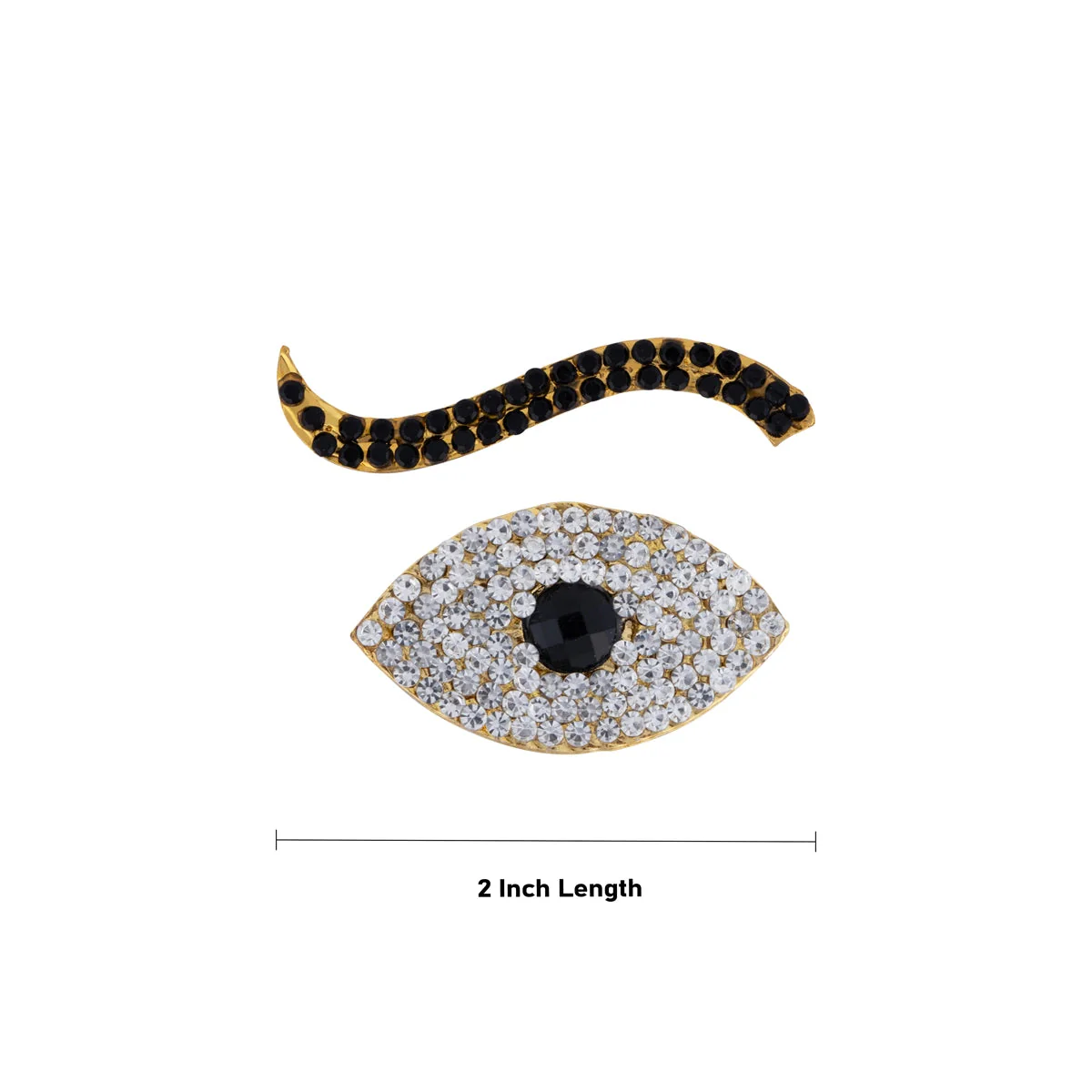 Deity Stone Eyes Pair - 2 Inches | Amman Kanmalar/ Idol Stone Eye/ Stone Kanmalar for Deity Decor - Image 3