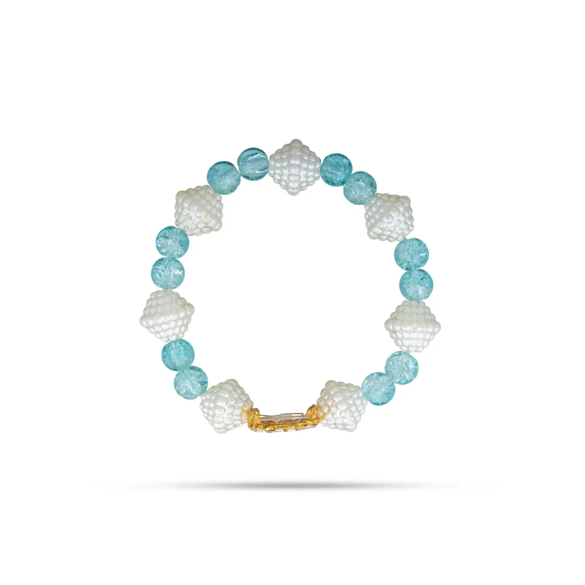 Delhi Guruji Beaded Bracelet - 2.5 Inch Dia | Spiritual Wrist Bracelet / Hand Band for Daily Wear - Image 7
