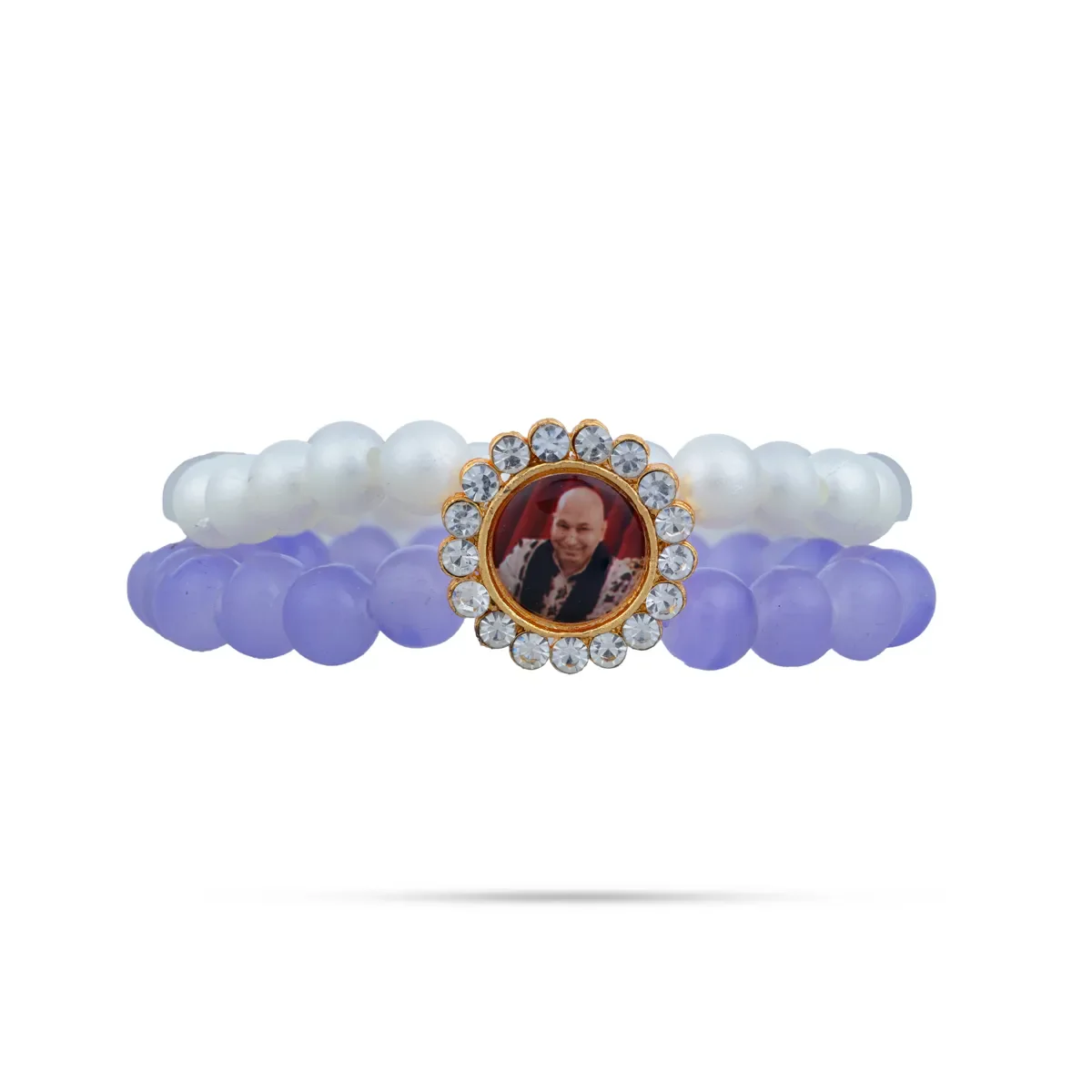 Delhi Guruji Bracelet - 2.5 Inch Dia | 2 Line Beads Bracelet/ Spiritual Wrist Band for Daily Use - Image 10